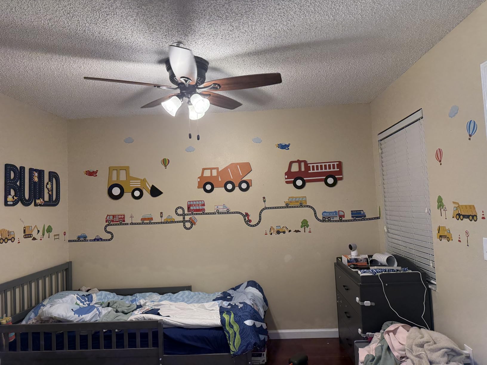 Bellemave Kids Twin Bed Frame with Storage Drawers and Both Sides Guardrails, Kids Platform Bed with Headboard and Slat Support, White customer photo 2