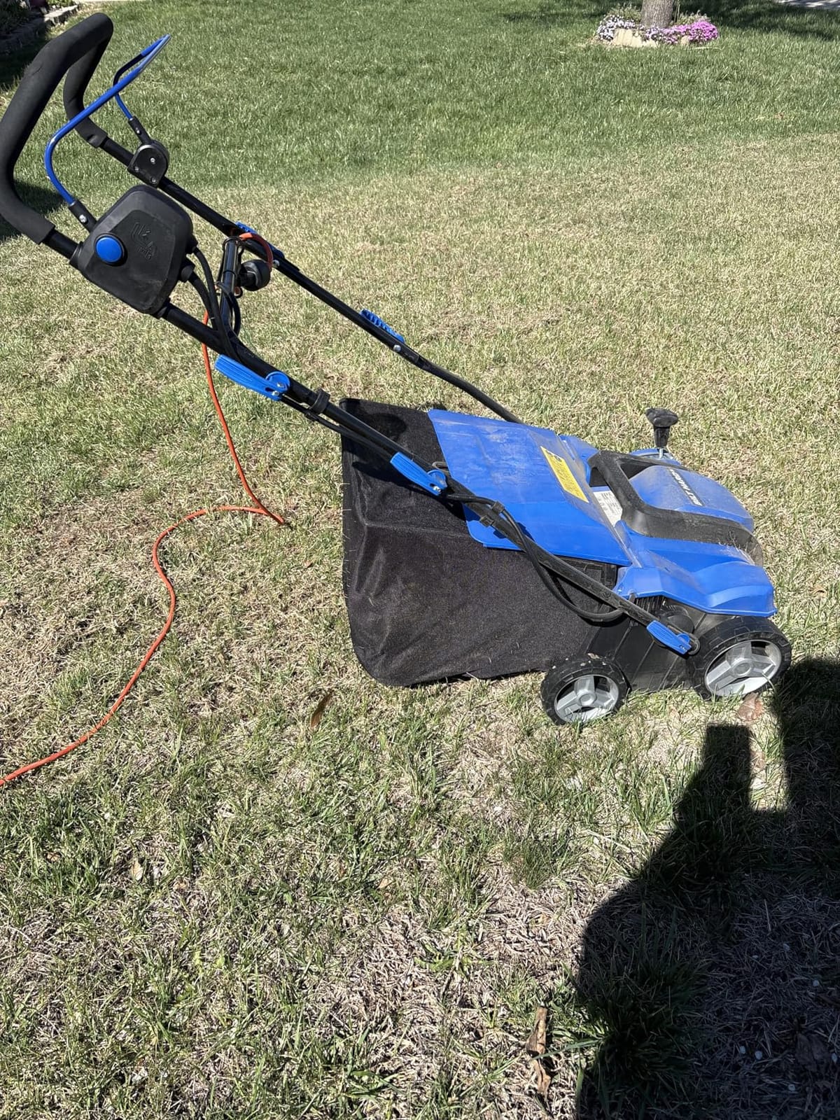 BILT HARD 16 Inch Dethatcher Scarifier Electric Powered, 15 Amp Copper Motor, 5-Position Depth Adjustment, 14.5 gal Thatch Bag, 2 in 1 Walk Behind Thatch Removing Machine for Lawn customer photo 2