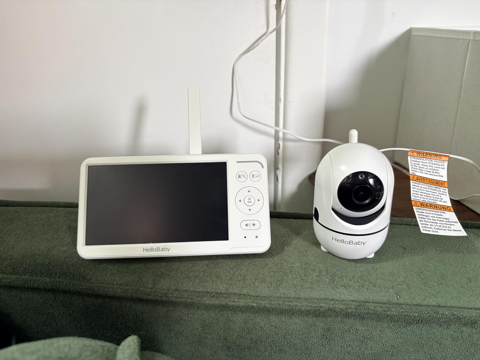 HelloBaby 6'' No WiFi Video Baby Monitor with Camera Audio, 30H Battery | World's First 6