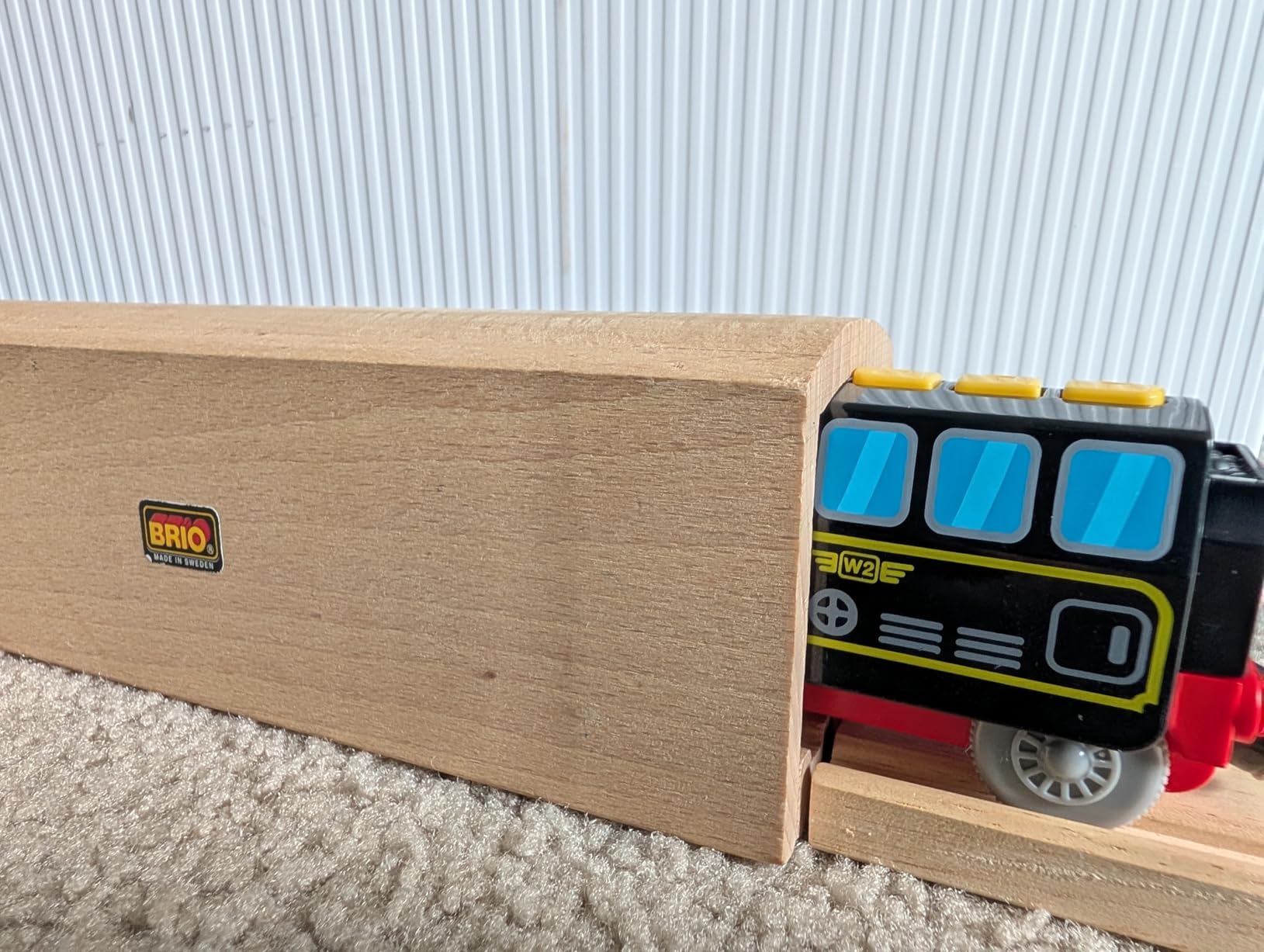 Battery Operated Locomotive Train Set for Wooden Train Tracks, Electric Train Toys for Toddlers Magnetic Connection, Powerful Engine Bullet Train Set Compatible with Thomas, Brio, Melissa and Doug 3Y+ customer photo 2
