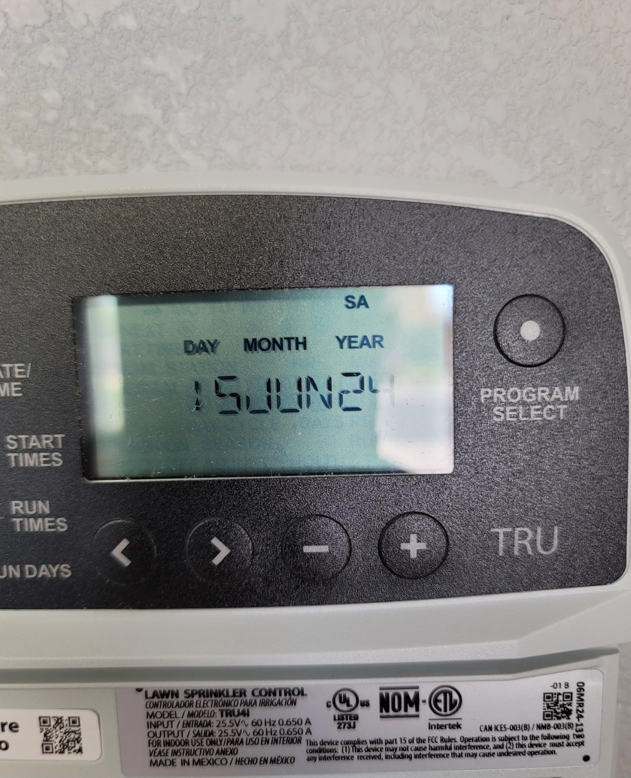 Rain Bird TRU6I Program-Based Indoor Irrigation Controller/Timer, WiFi Ready, 6-Zone/Station customer photo 1