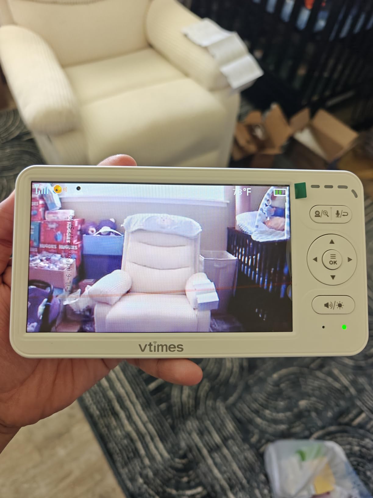 VTimes Baby Monitor with Camera and Audio, No WiFi, 2.4