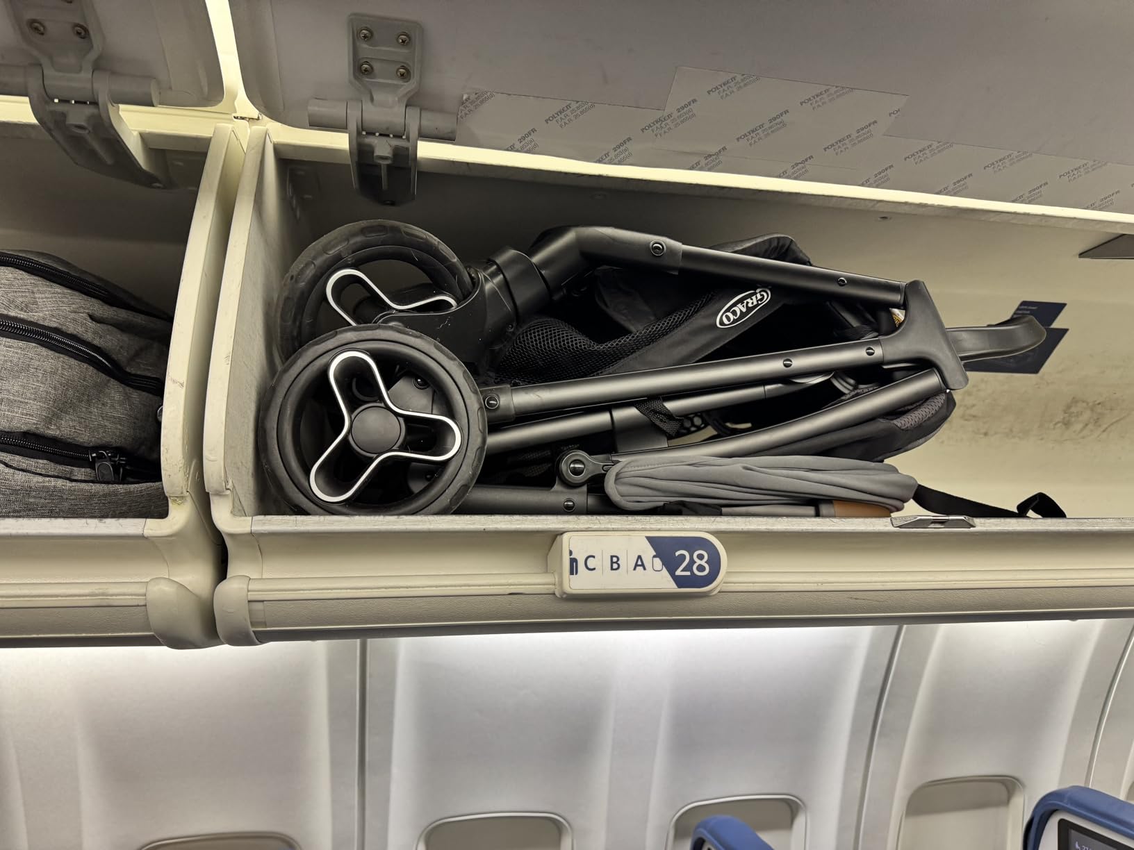 Graco Ready2Jet Compact Stroller Overhead Friendly Compact Travel Stroller with Automatic Fold, Kingston customer photo 2