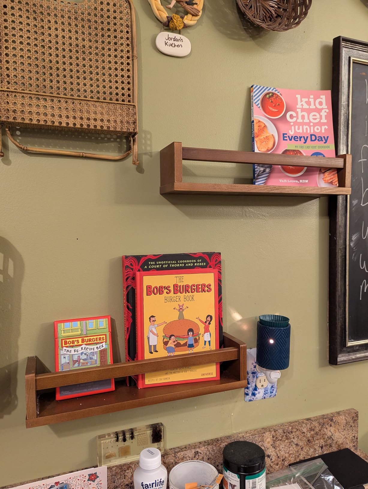 Harwaya Floating Nursery Book Shelves for Wall, Natural Wood Wall Bookshelf for Kids Room Bedroom, Small Wooden Hanging Baby Book Shelf and Toy Organizer for Nursery Girl Boy Toddler Child - Set of 3 customer photo 2