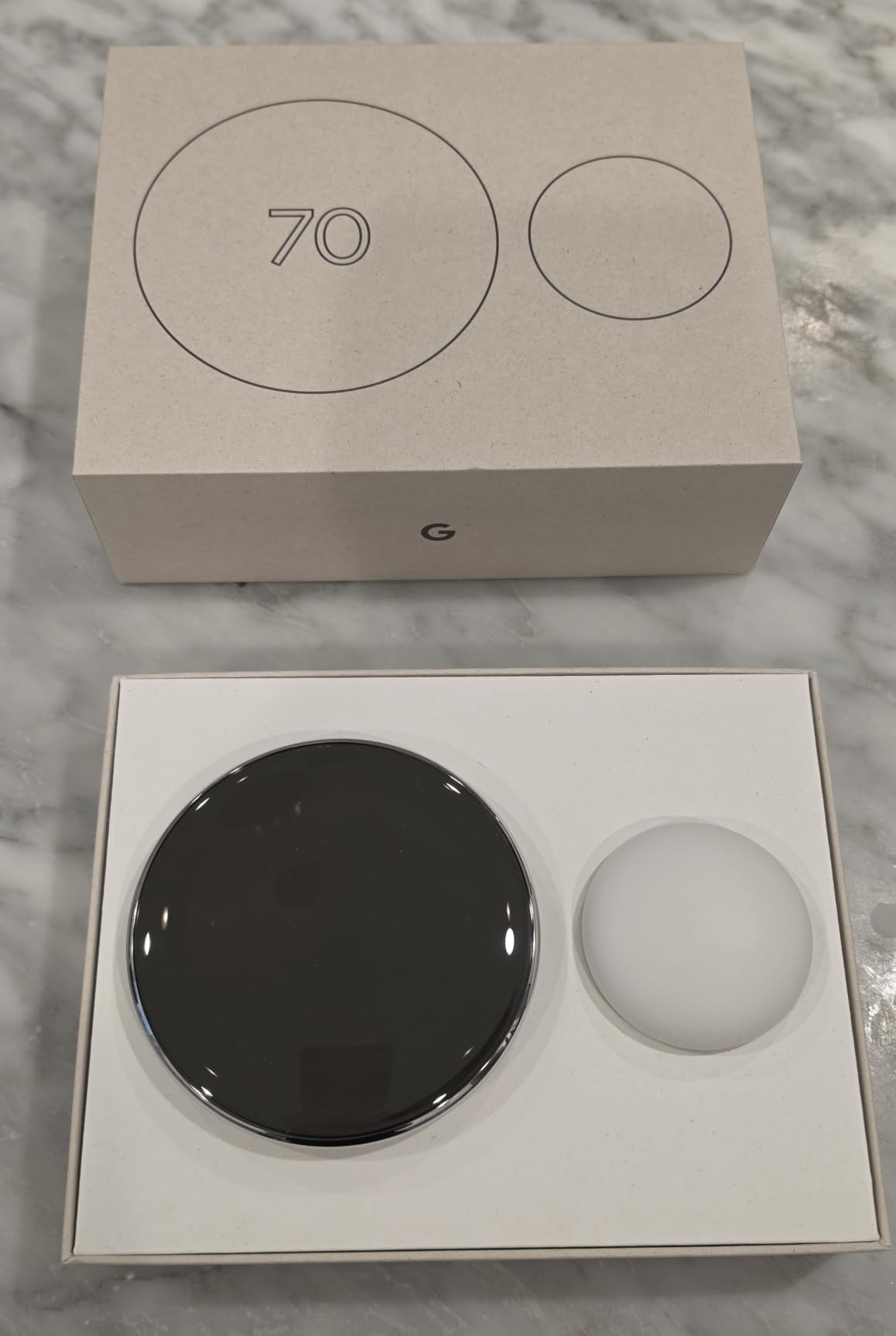 Google Nest Learning Thermostat (4th gen) + Nest Temperature Sensor (2nd gen) - Obsidian customer photo 1