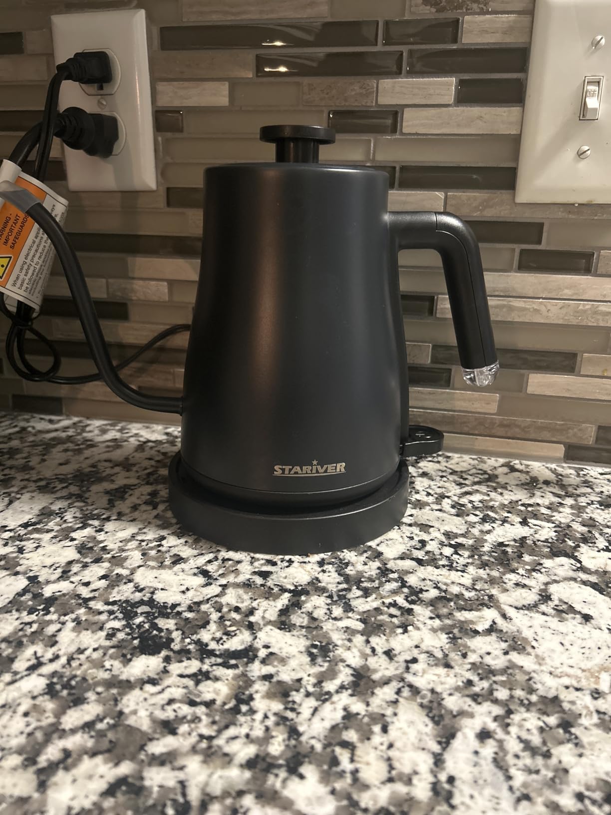 Stariver Gooseneck Electric Kettle, 0.8L Electric Tea Kettle customer photo 2