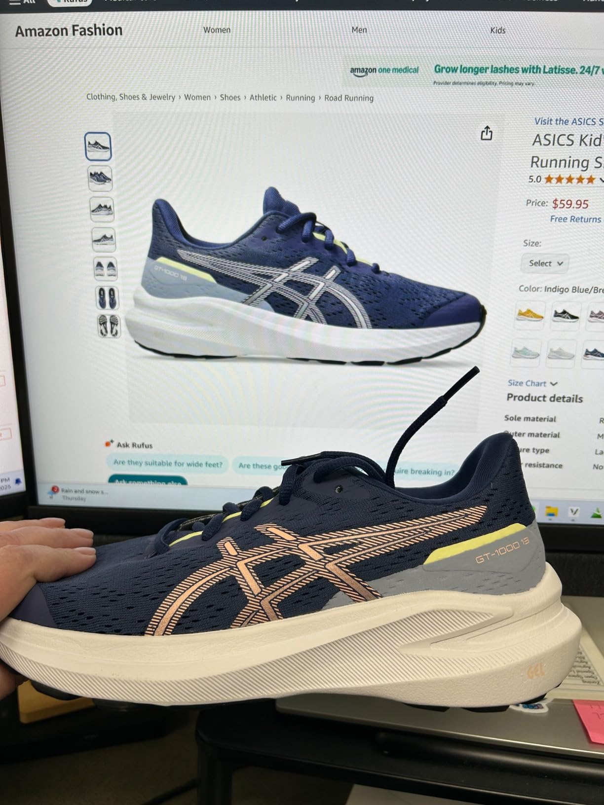 ASICS Kid's GT-1000 13 Grade School Running Shoes customer photo 2