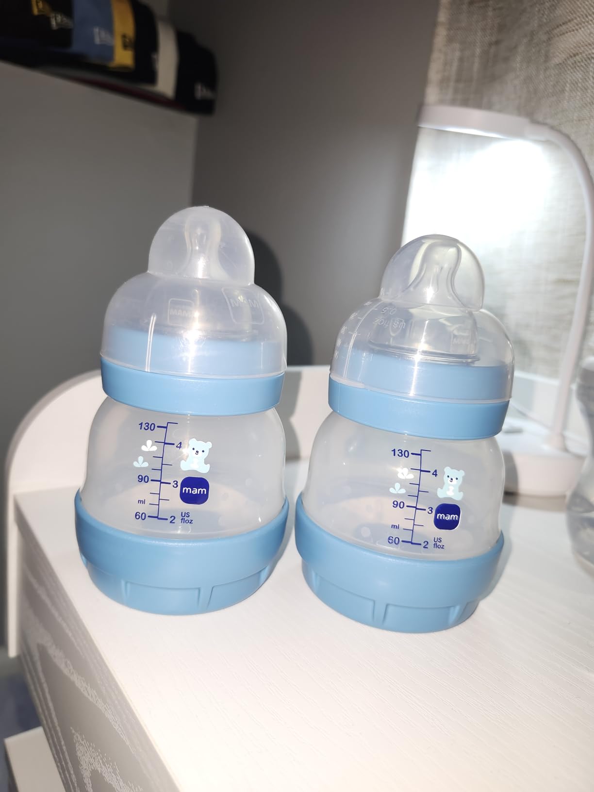 MAM 4.5oz Easy Start Anti-Colic+ Vented Baby Bottle, 0+ Mths, 2 Pk, Unisex customer photo 1