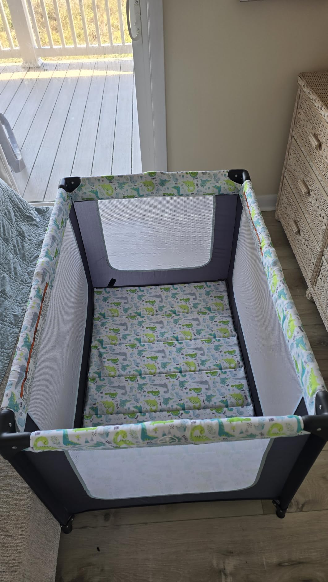Dream On Me Zodiak Portable Playard, Compact for Travel, Carry Bag, C Grey customer photo 1