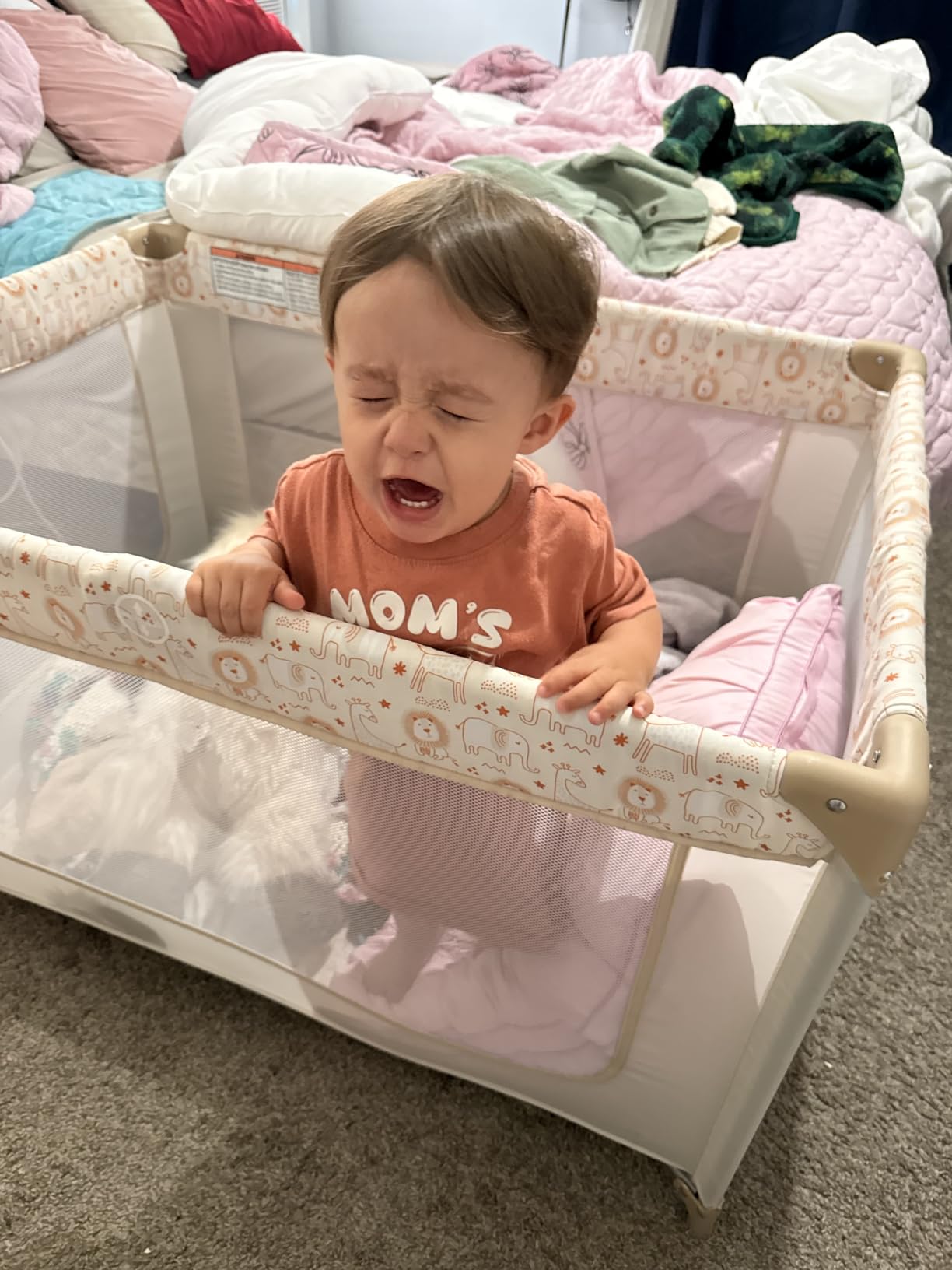 Dream On Me Zodiak Portable Playard, Compact for Travel, Carry Bag, C Grey customer photo 2