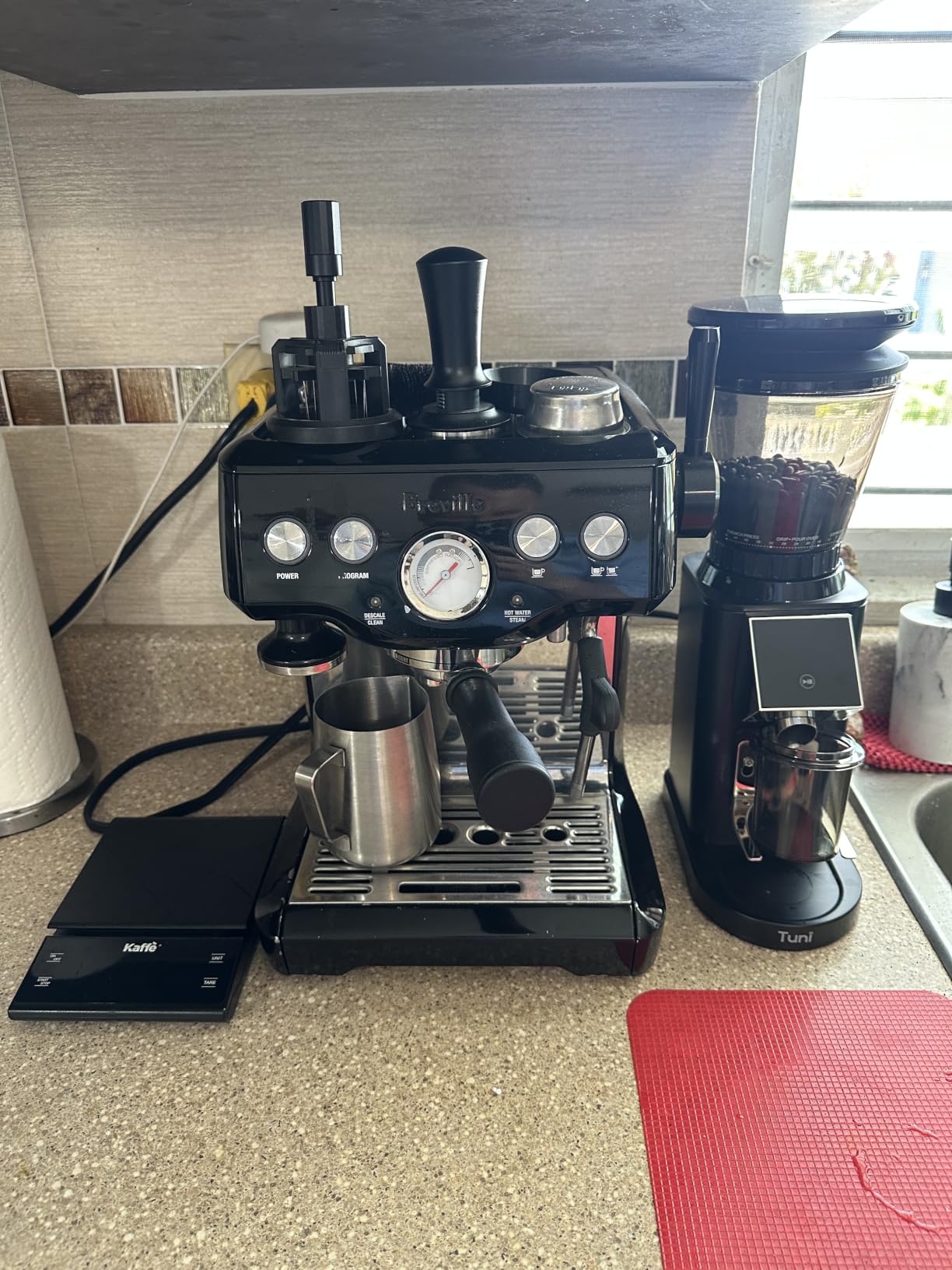 Tuni G1 Conical Burr Coffee Grinder, 48 Grind Settings, Ivory customer photo 1