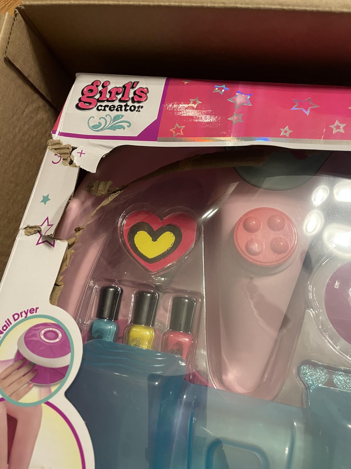 Kids Spa Day Kit Girls Foot Spa Music Soak Tub,Nail Dryer Set & Bath Bombs customer photo 1