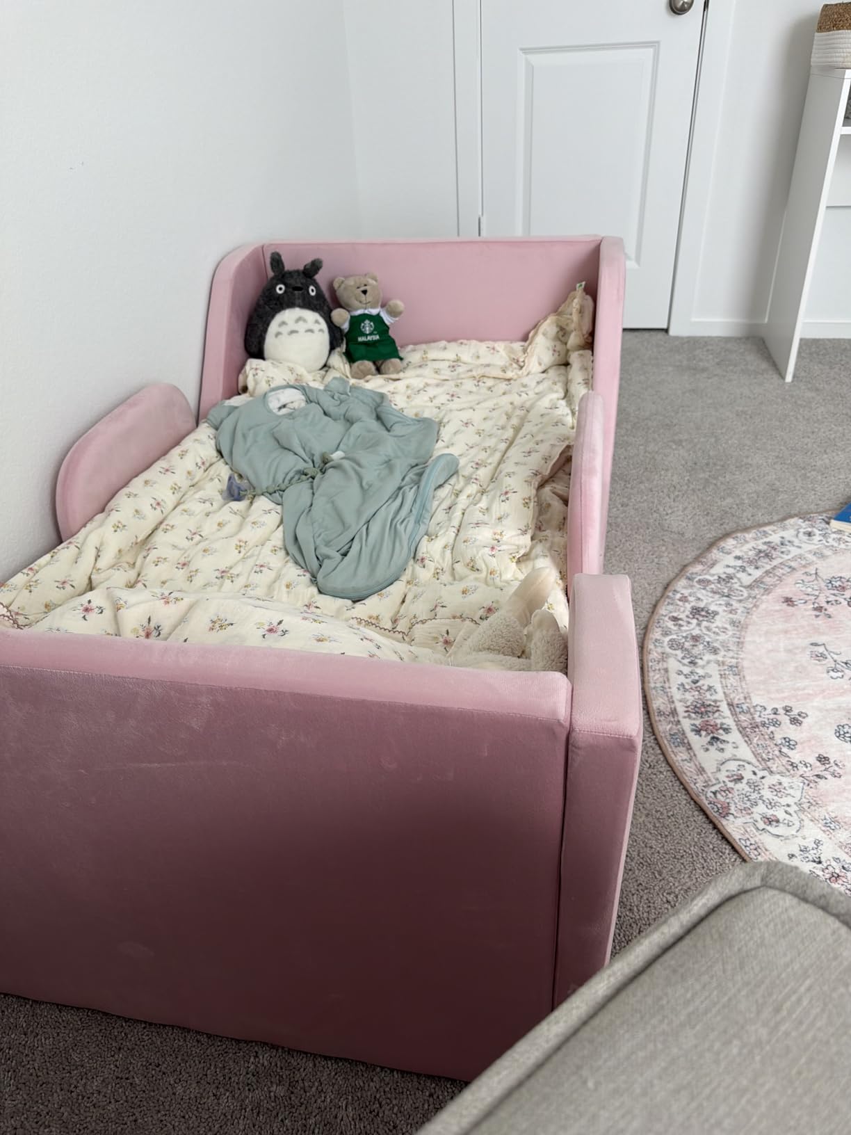 COSYSUPER Toddler Bed with Extra Safety Broad, Toddler Flood Bed customer photo 2