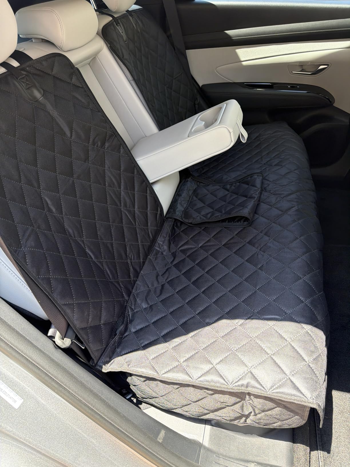 Yonktoo Dog Car Seat Cover for Back Seat, 60/40 Split Bench customer photo 1