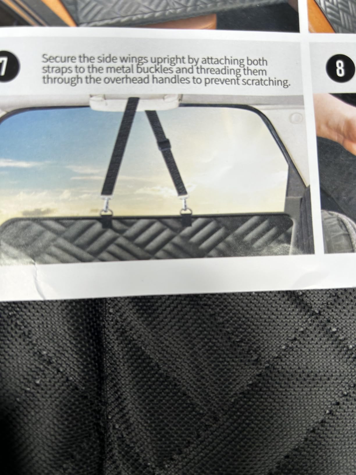 PROZAR Dog Car Seat Cover for Back Seat, Hard Bottom Back Seat Extender customer photo 1