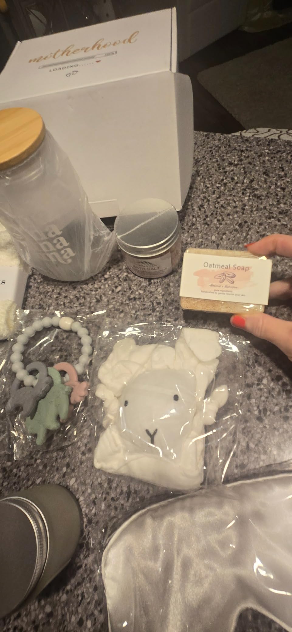 New Mom Care Package After Baby New Mom Gift Basket for Women After Birth Postpartum Gifts for Expecting Moms Baby Shower Gifts for Mommy To Be Cool Presents for Mother To Be First Time Moms Gift Set customer photo 1