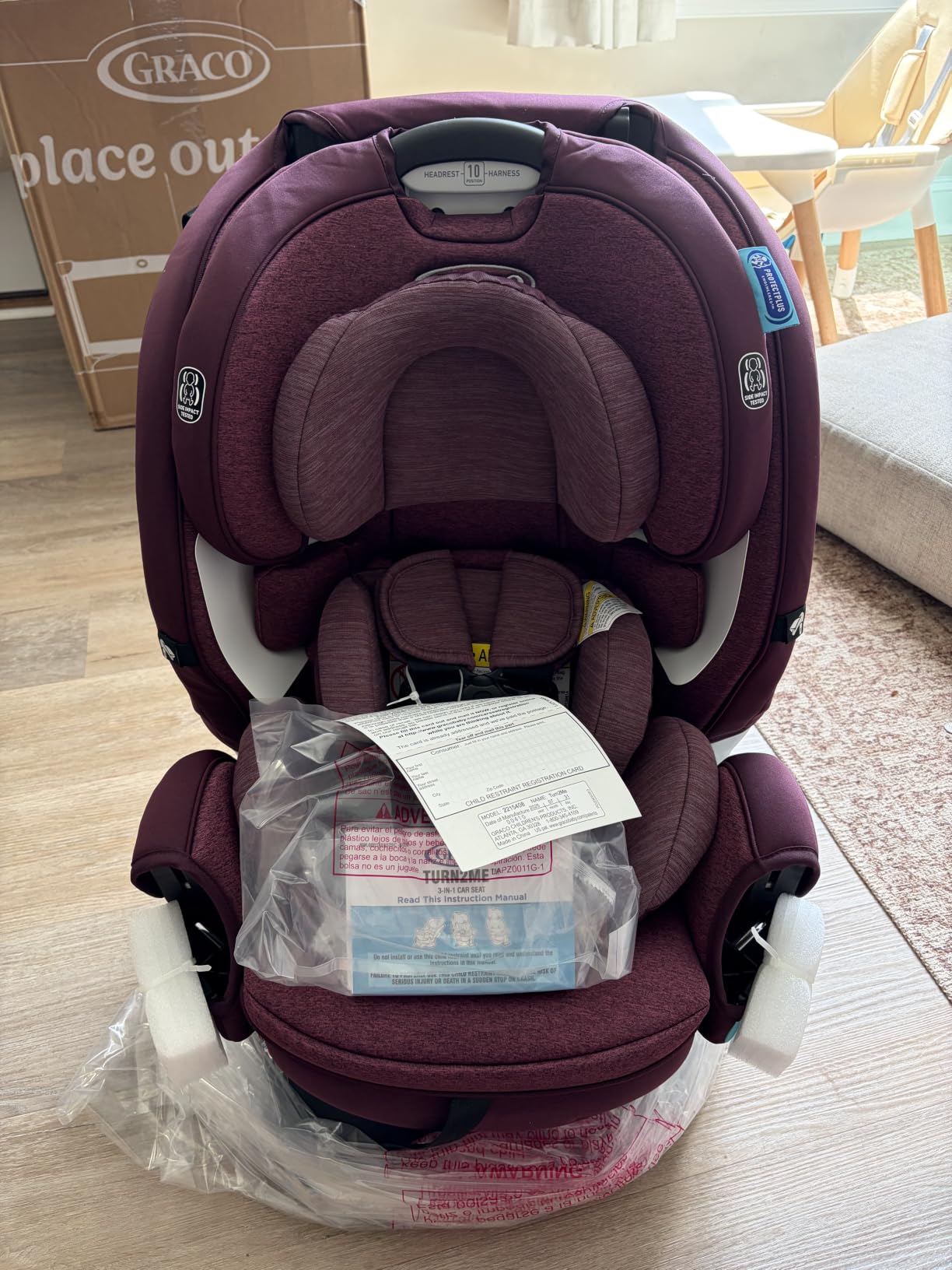 Graco Turn2Me 3-in-1 Rotating Convertible Car Seat, Manchester customer photo 2