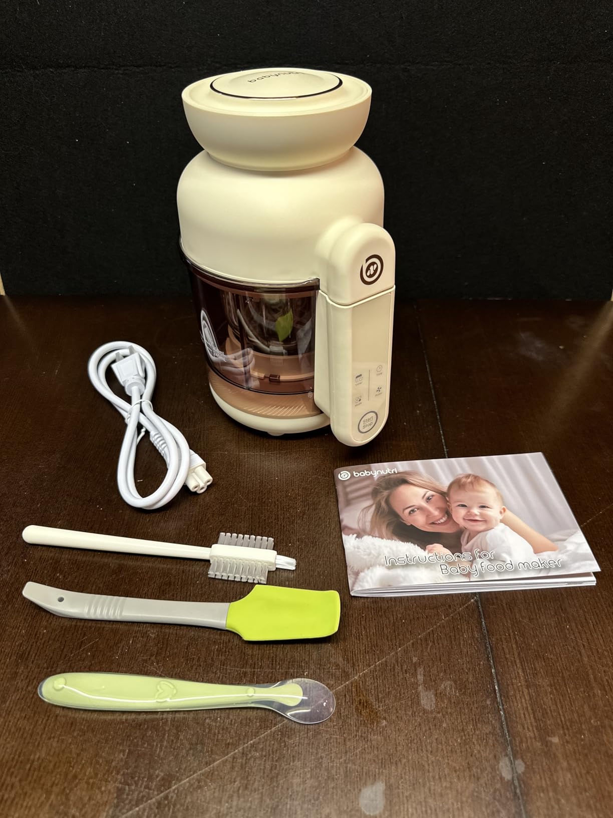 Auto Baby Food Maker, Glass Baby Food Mills, Baby Blender & Steamer and Puree Maker with Auto Cooking, Easy Cleaning, Dishwasher Safe, Cook at Home, Touch Screen Control customer photo 2