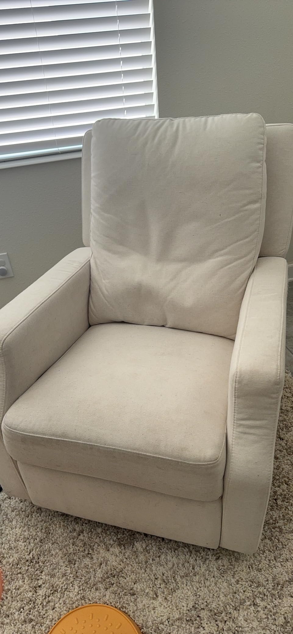 Namesake Crewe Nursery Glider Recliner w/ 360° Swivel, Olive Boucle customer photo 2