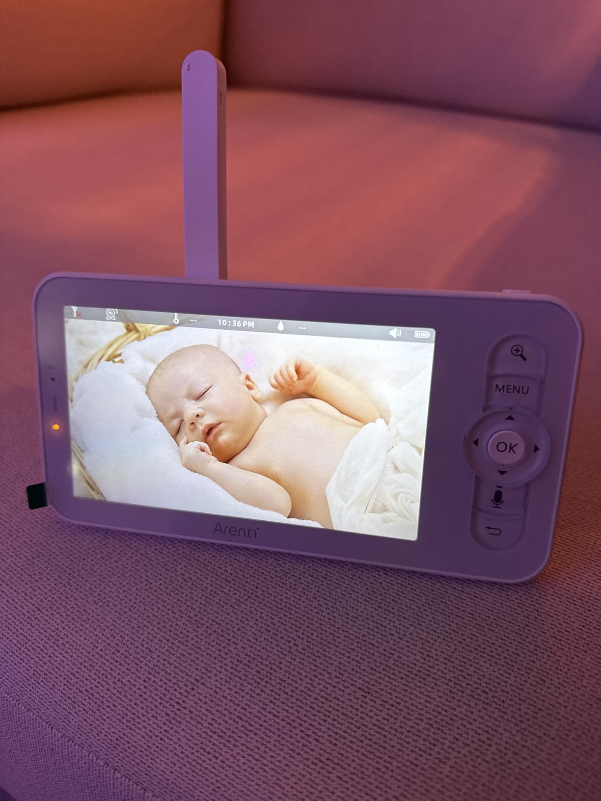 ARENTI Baby Monitor 2 Cameras D3 Set, 3MP WiFi 6, 5