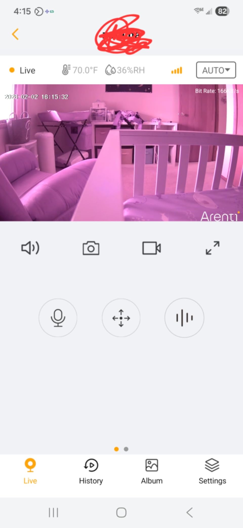 ARENTI Baby Monitor 2 Cameras D3 Set, 3MP WiFi 6, 5
