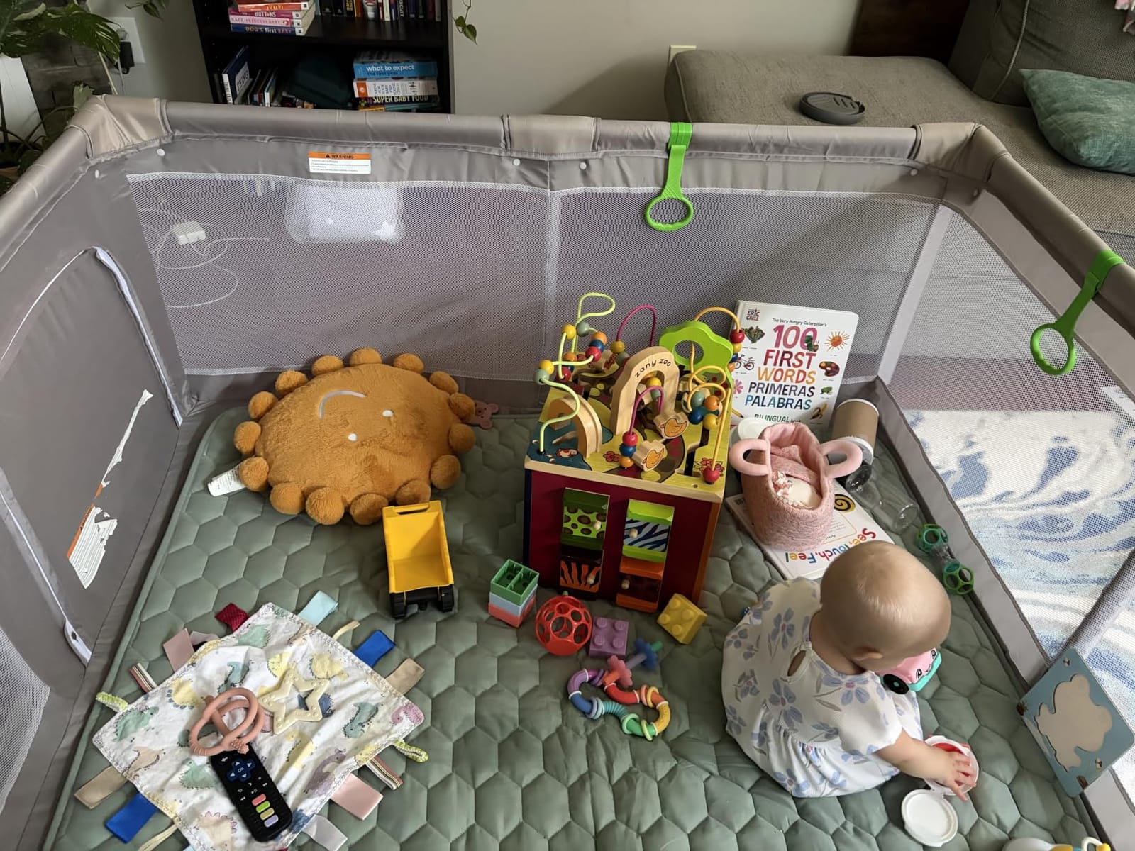 Comfy Cubs Square Kids Play Mat 56 x 56in Baby Floor Mat - Fern customer photo 1