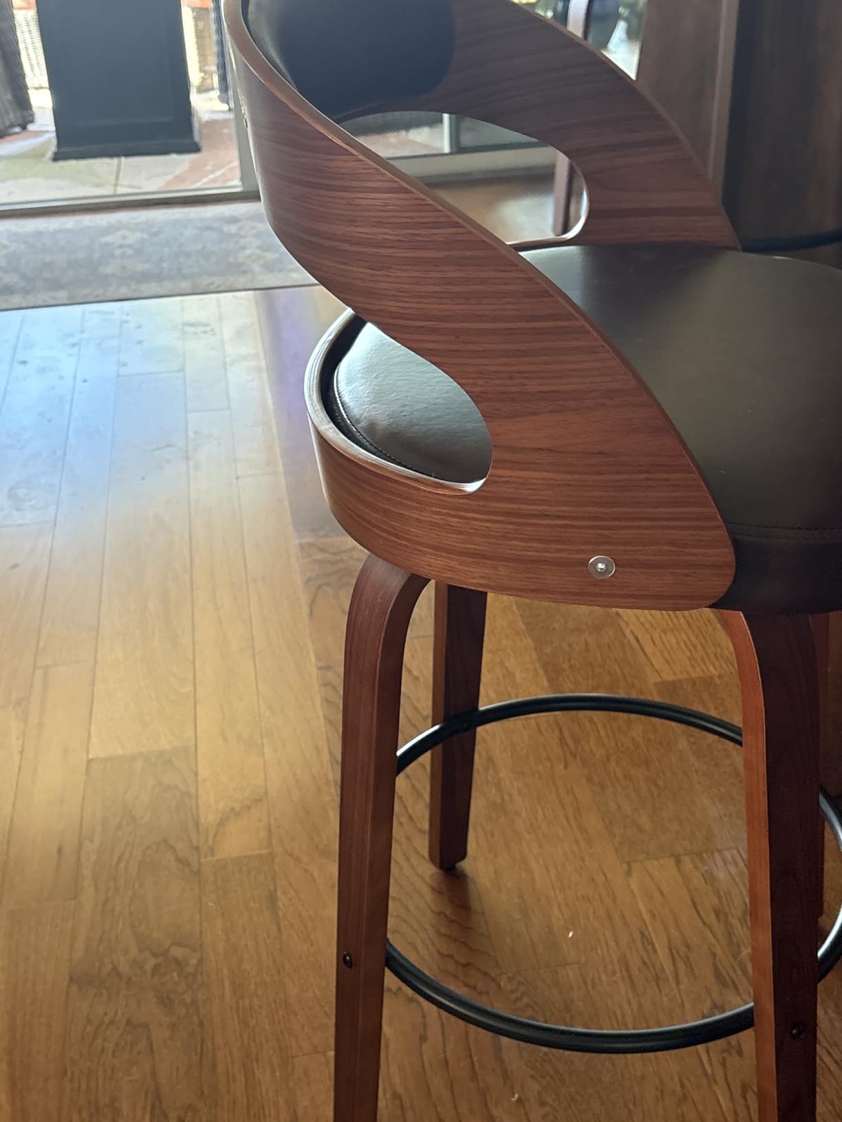REONEY Swivel Bar Stools Set of 3, 26