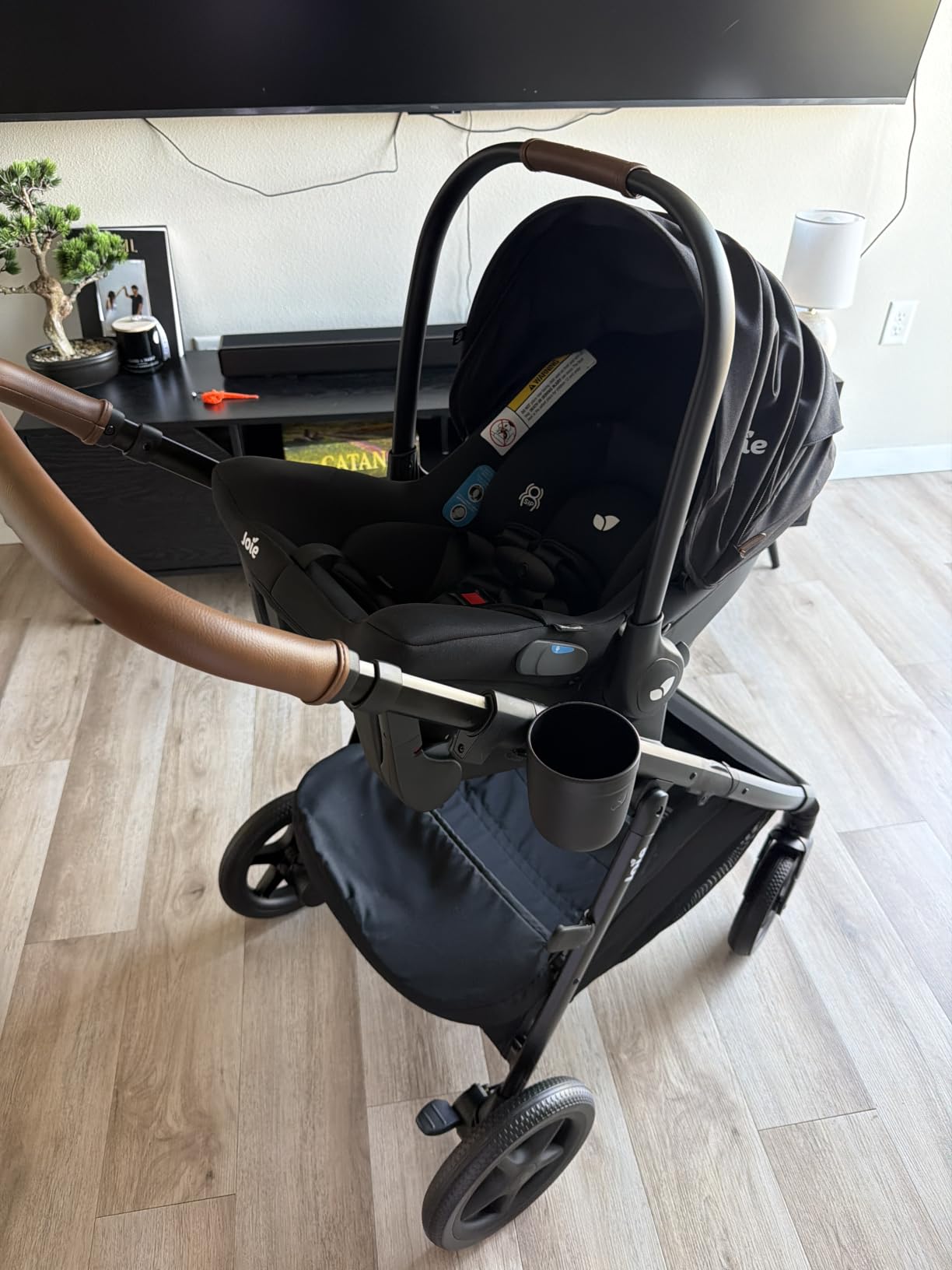 Joie Baby Ginger 4-in-1 Stroller & Mint Latch Car Seat Travel System | Lightweight Baby Car Seat with an Included Anti-Rebound Base for Easy Install and Height-Adjustable Stroller customer photo 1