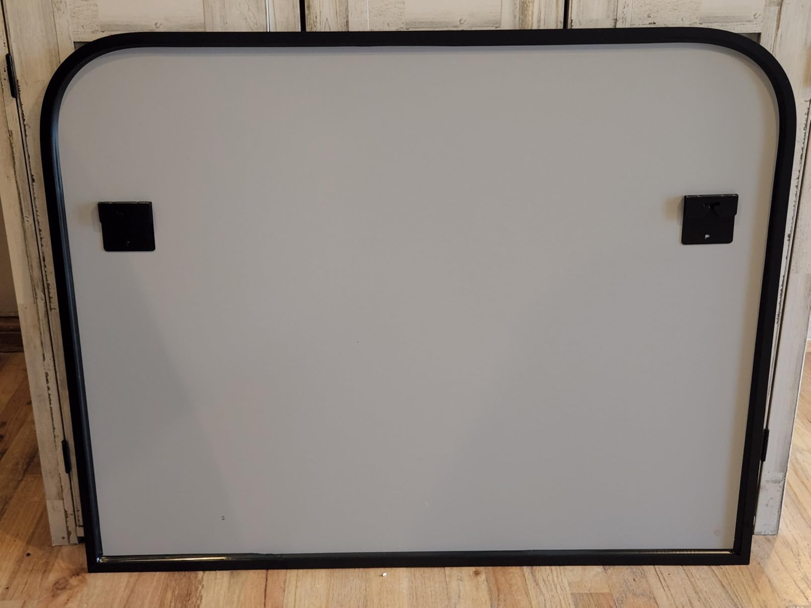 Black Arched Top Wall Mounted Mirror 38