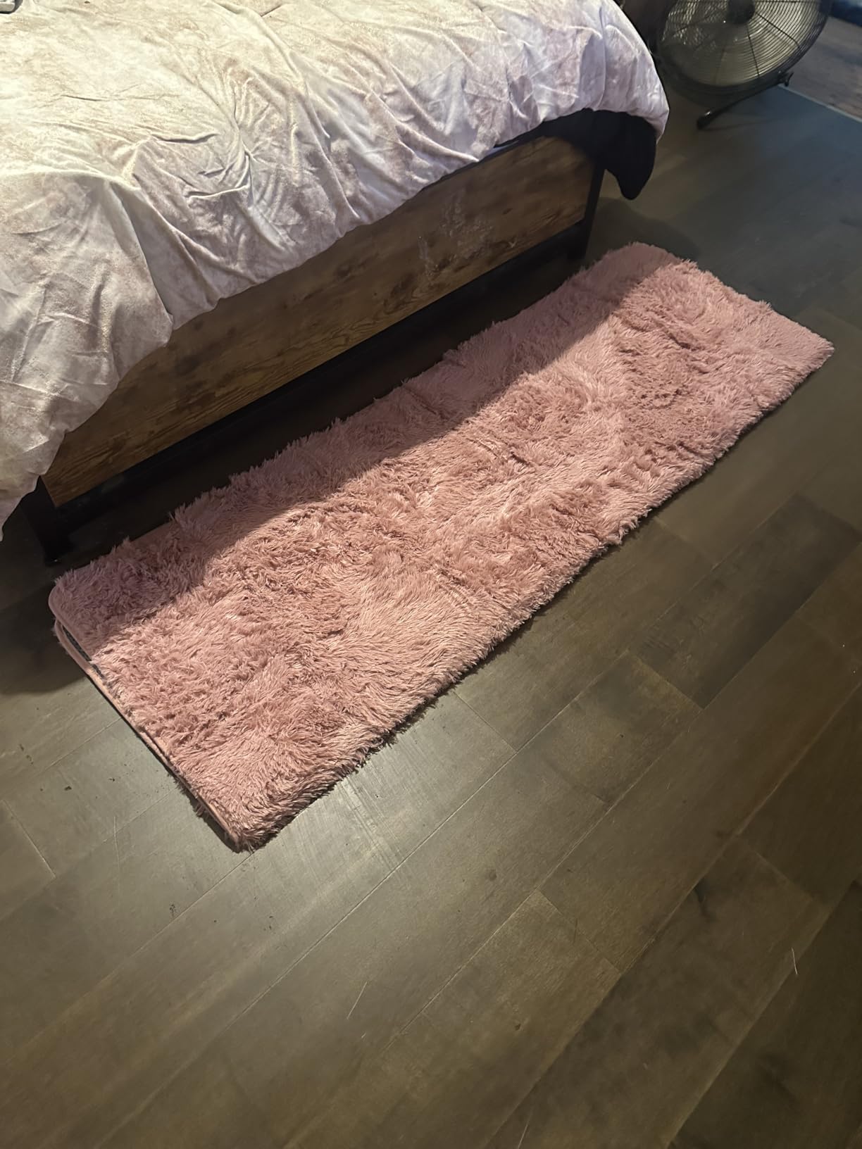 Light Pink Fluffy Round Rug Circle Area Rugs 4ft for Girls Kids Bedroom customer photo 2