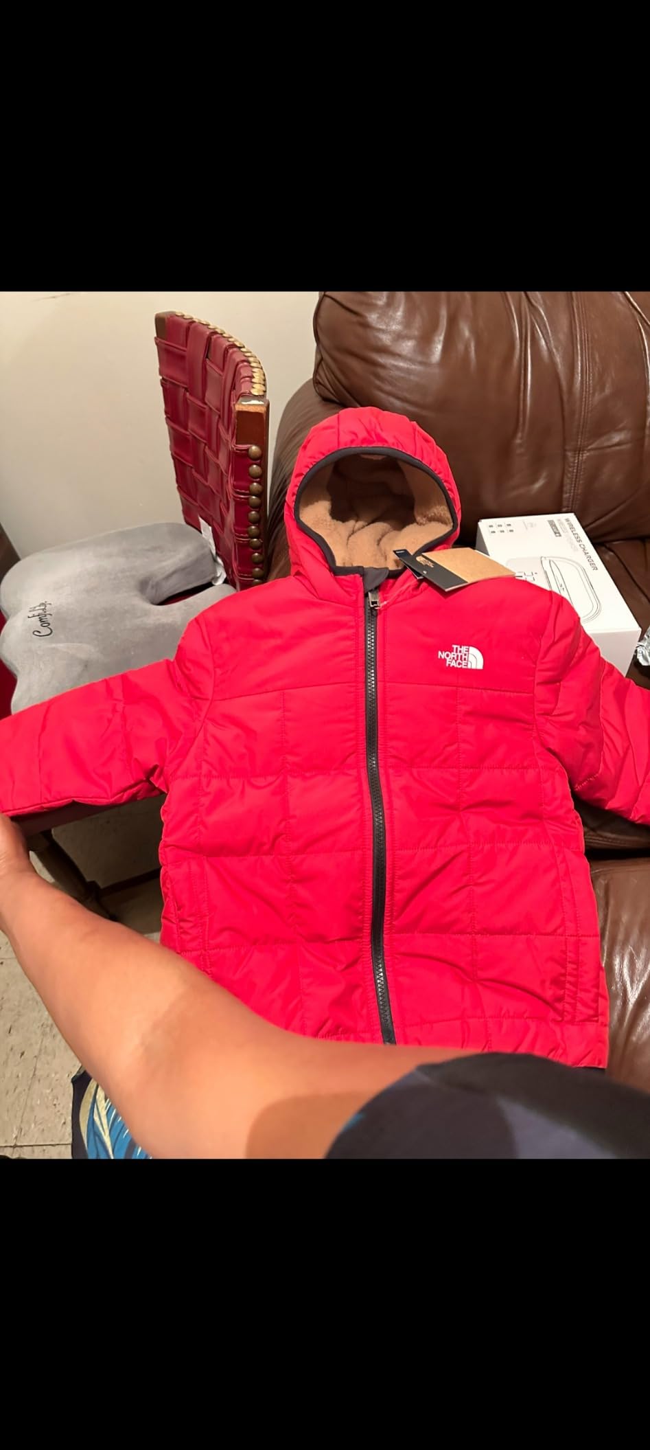 THE NORTH FACE Girls Reversible Shasta Full Zip Hooded Jacket | Water Repellent Puffer Coat, Synthetic Insulation customer photo 2
