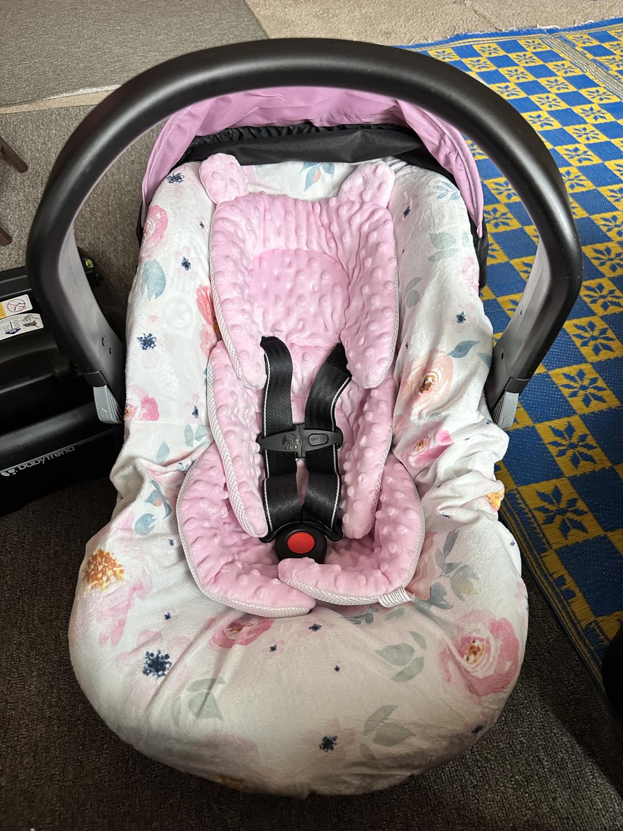 Baby Trend EZ-Lift™ PRO Infant Car Seat, Dash Rose – Lightweight Premium Carry, Plush Infant Cushioning, Adjustable Harness Support customer photo 2