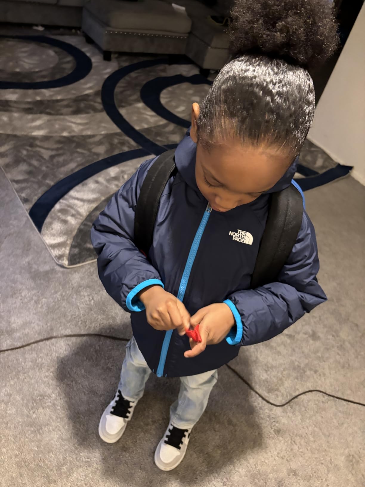 The North Face Kids Reversible Perrito Insulated Hooded Jacket | 2 in 1 Winter Coat for Boys & Girls, Water Repellent customer photo 1