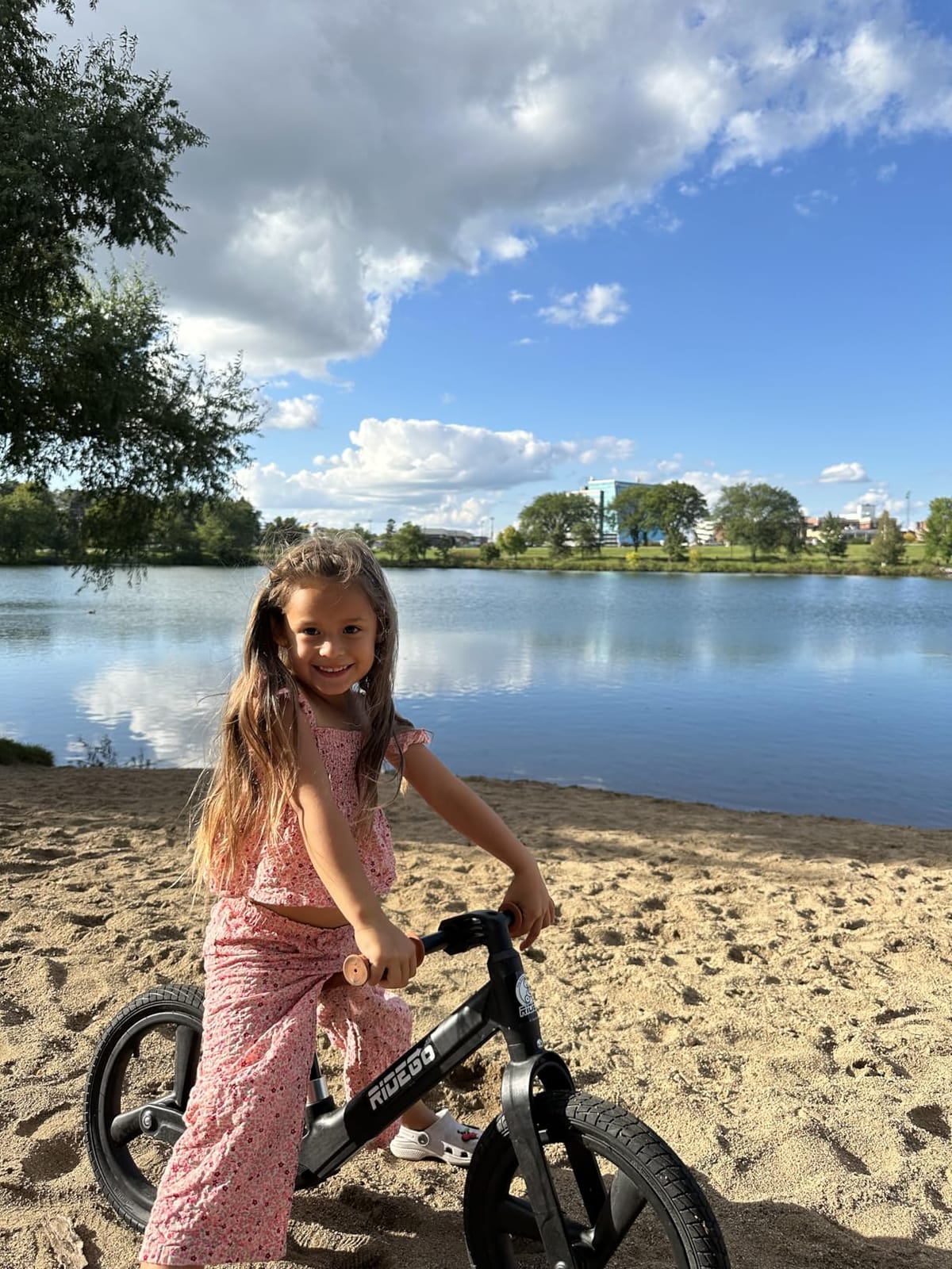 Ridego 14 Inch Balance Bike for Kids 3-6 Year Old,Lightweight Kids Bike with Adjustable Seat, Push Bicycle with Air Rubber Tires,Ride-on Toys Birthday Gift customer photo 2