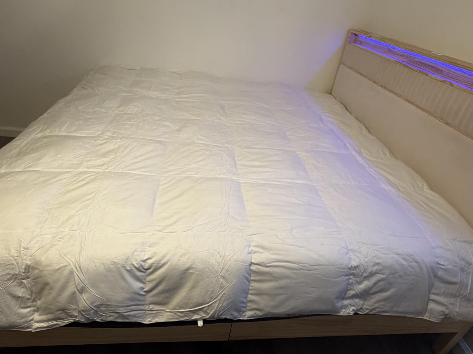 Hotel Grand White Goose Feather Down Fiber Comforter Queen, Extra Warmth customer photo 2