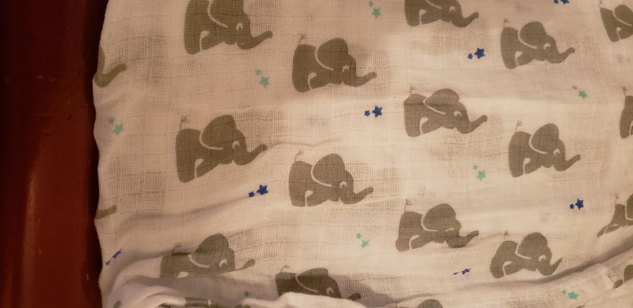 aden + anais Essentials Cotton Muslin Swaddle, Breathable Baby Blanket, Ideal for Boys, Girls, Newborns, Babies & Infants, Receiving Blanket, Soft and Lightweight Wrap, 4 Pack, Sage Woodland customer photo 2