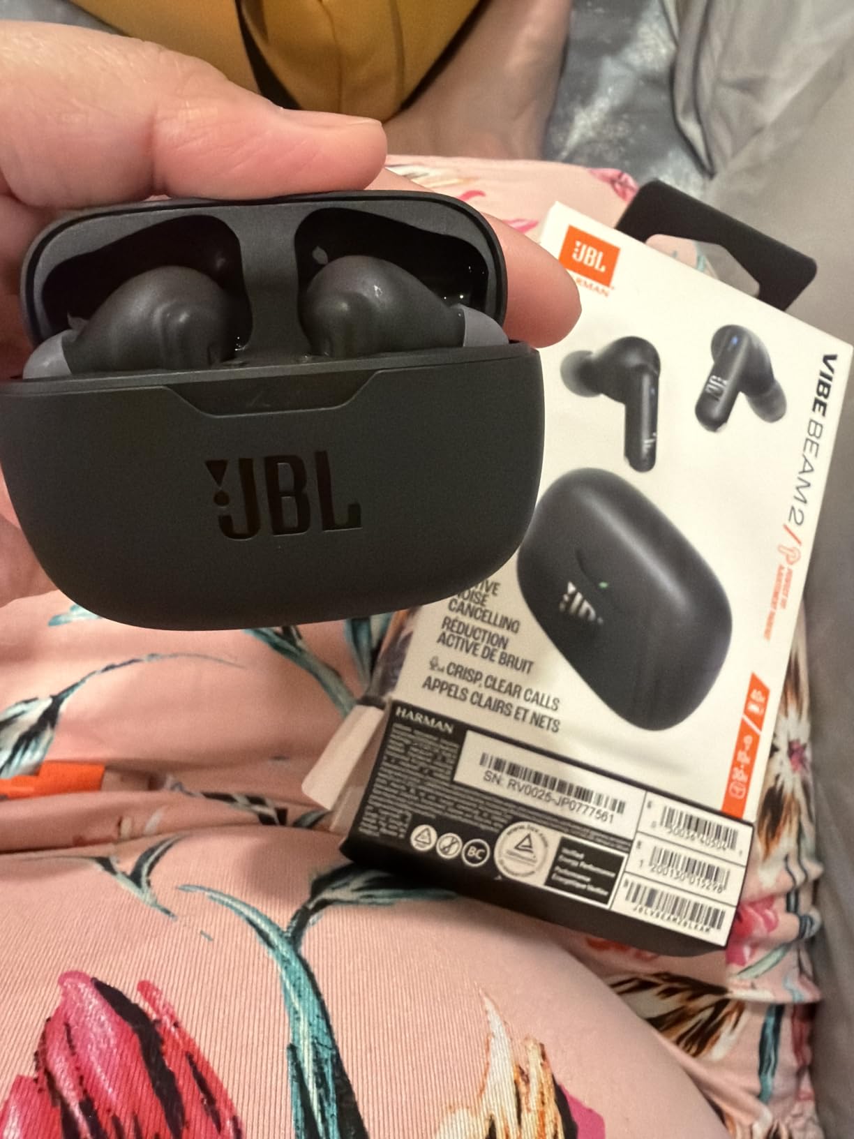 JBL Vibe Beam 2 - True Wireless Noise Cancelling Earbuds with JBL Pure Bass Sound & Smart Ambient Technology, 4mics for Crisp, Clear Calls, up to 40Hrs of Playback, IP54 Dust & Water Resistant (Blue) customer photo 1