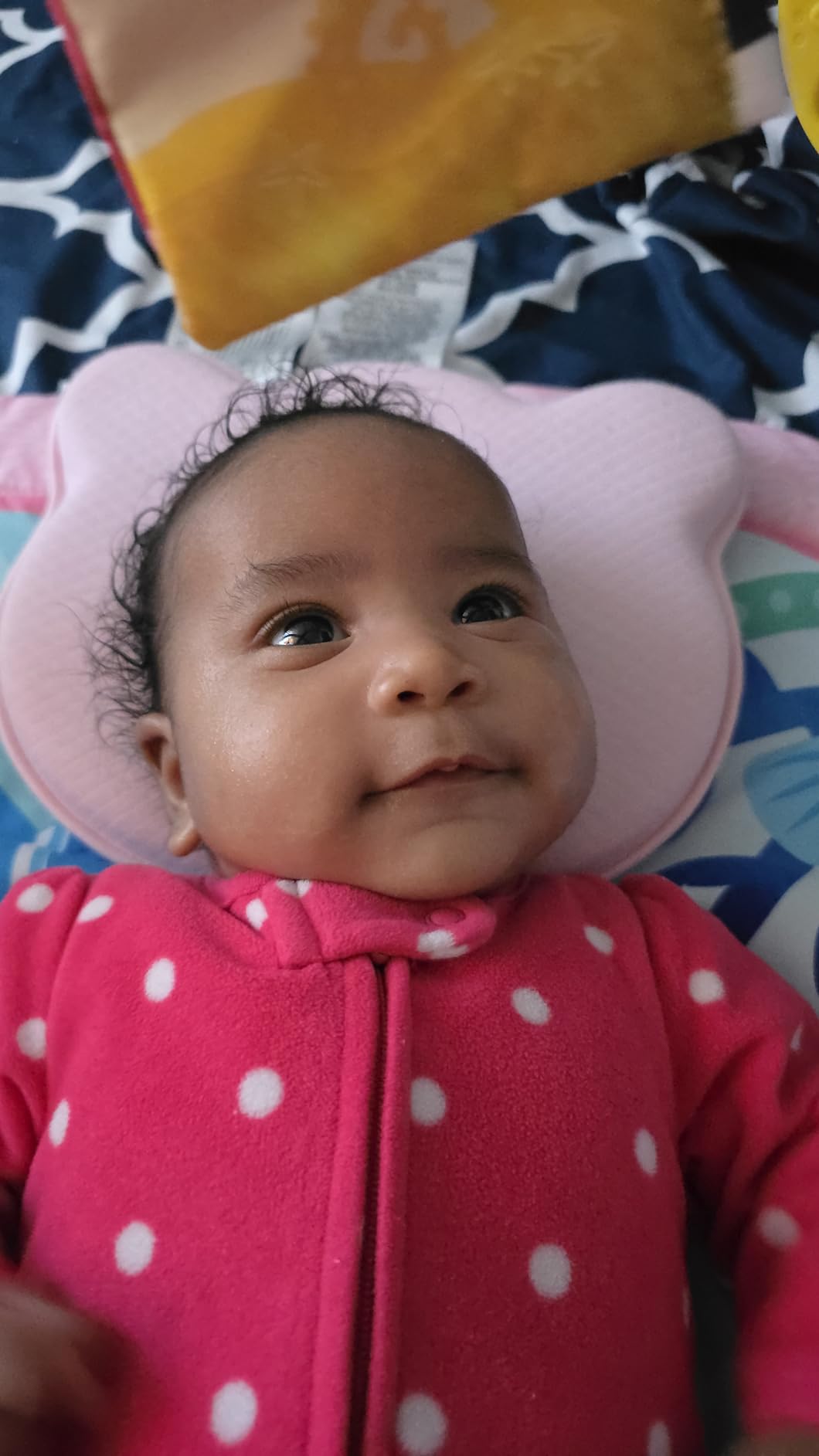 Soft and Breathable Baby Pillow with Memory Foam and Bear Design (Pink) customer photo 1