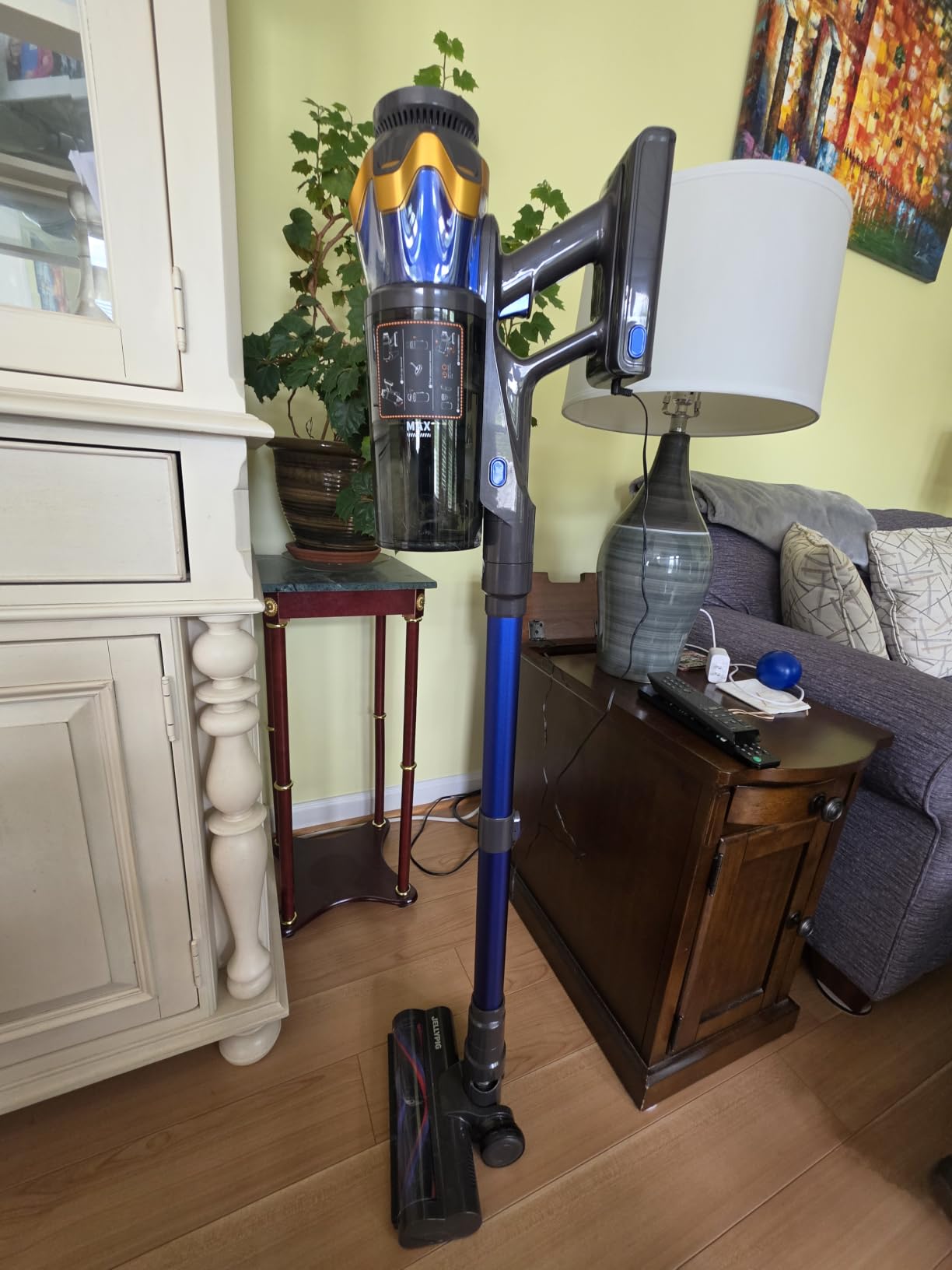 Cordless Vacuum Cleaner, Upgraded 650W 55KPA 70Mins Cordless Stick Vacuum Cleaner with Self-Standing and Touch Screen, Anti-tangle Wireless Vacumm, Vacuum Cleaners for Home/Pet Hair/Carpets/Floors customer photo 1