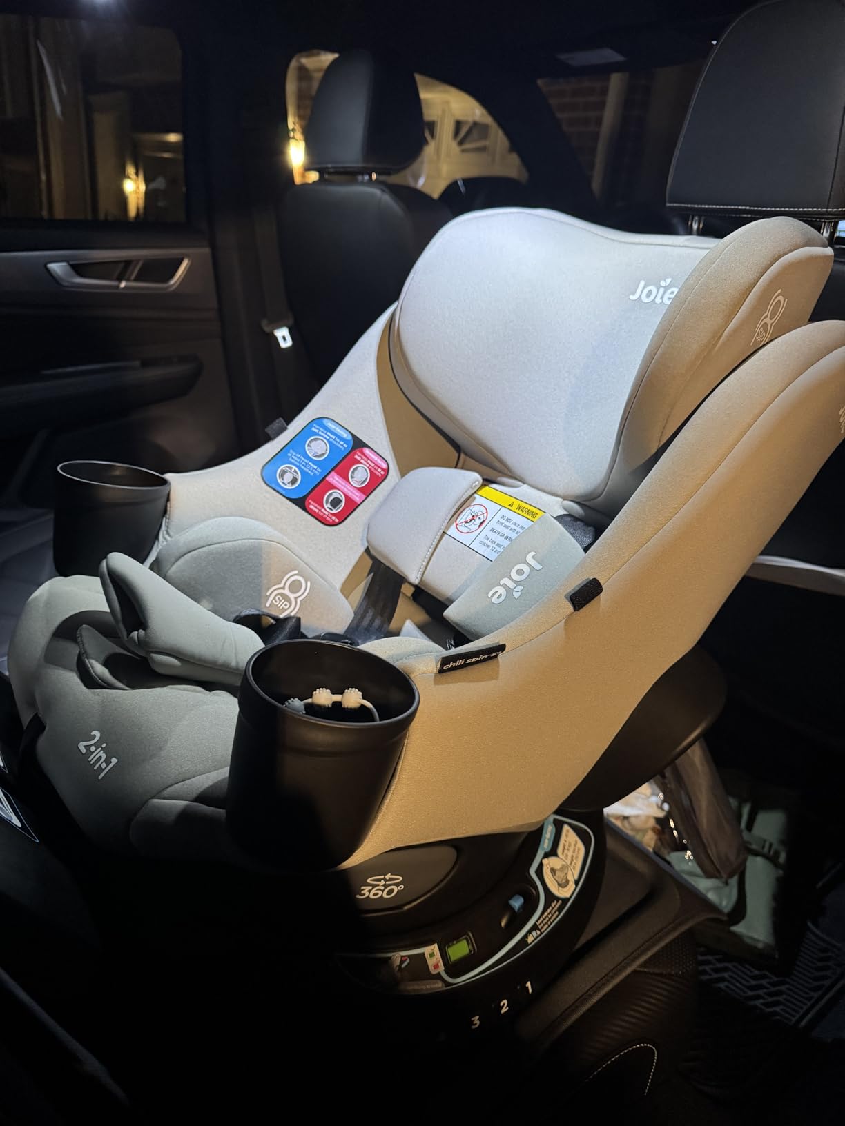 Joie Chili Spin SI 360 Rotating Convertible Car Seat, 2-in-1 Rear & Forward customer photo 2