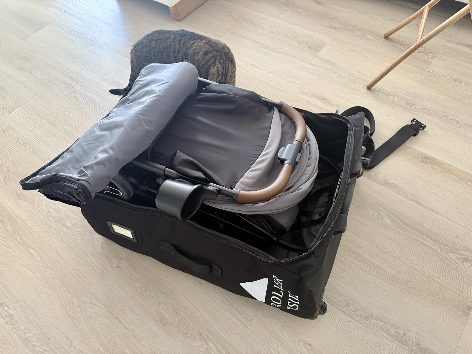 RAYMACE Padded Stroller Travel Bag for Airplane with Wheels customer photo 2