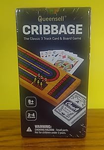 Cribbage Board Game Set with Storage - Classic Game Travel Cribbage Board with Wooden Card Storage for Adults & Kids - Ideal for Game Night customer photo 2