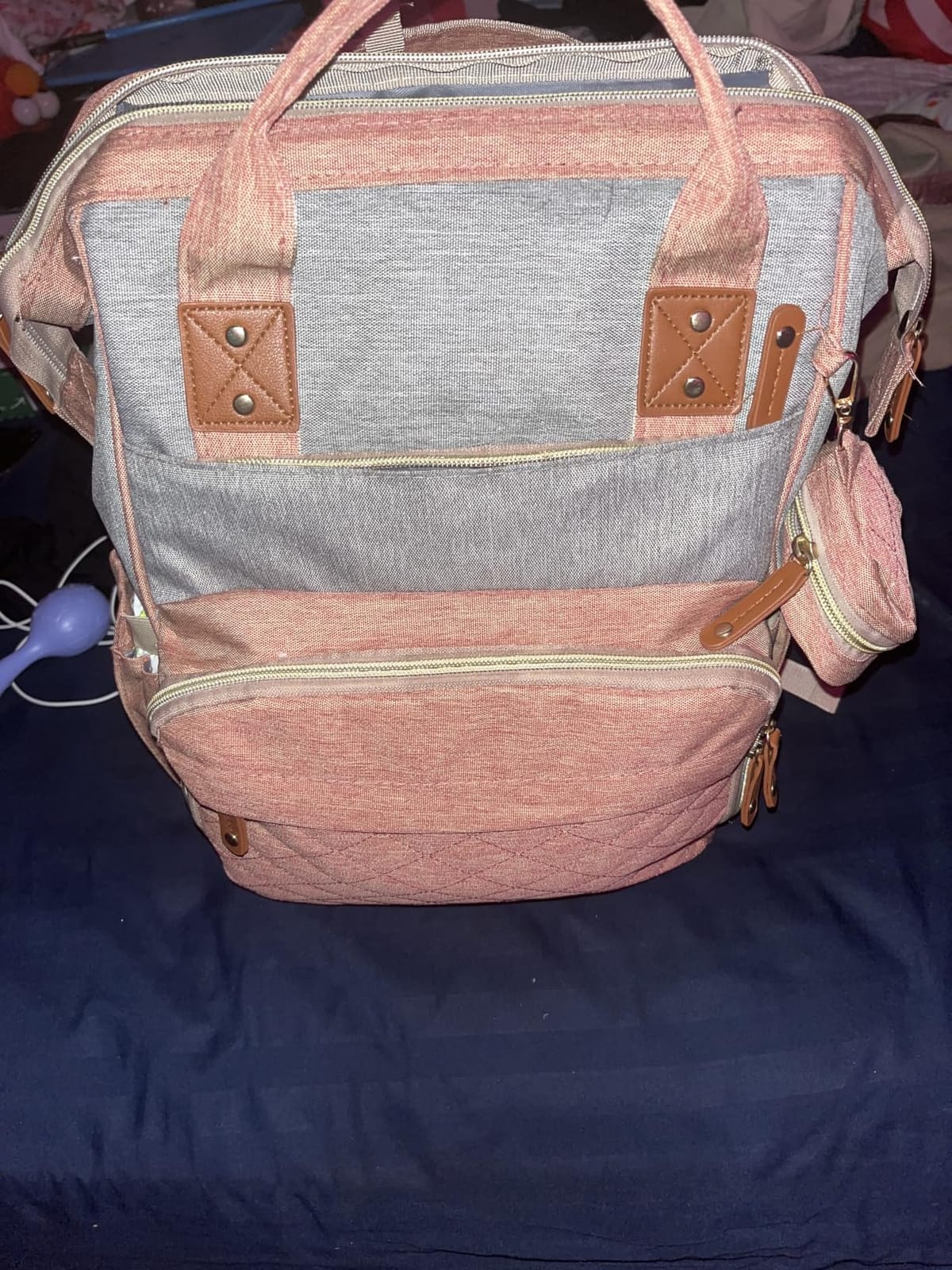 Diaper Bag with Changing Station, Baby Backpack with Foldable Changing Pad customer photo 1