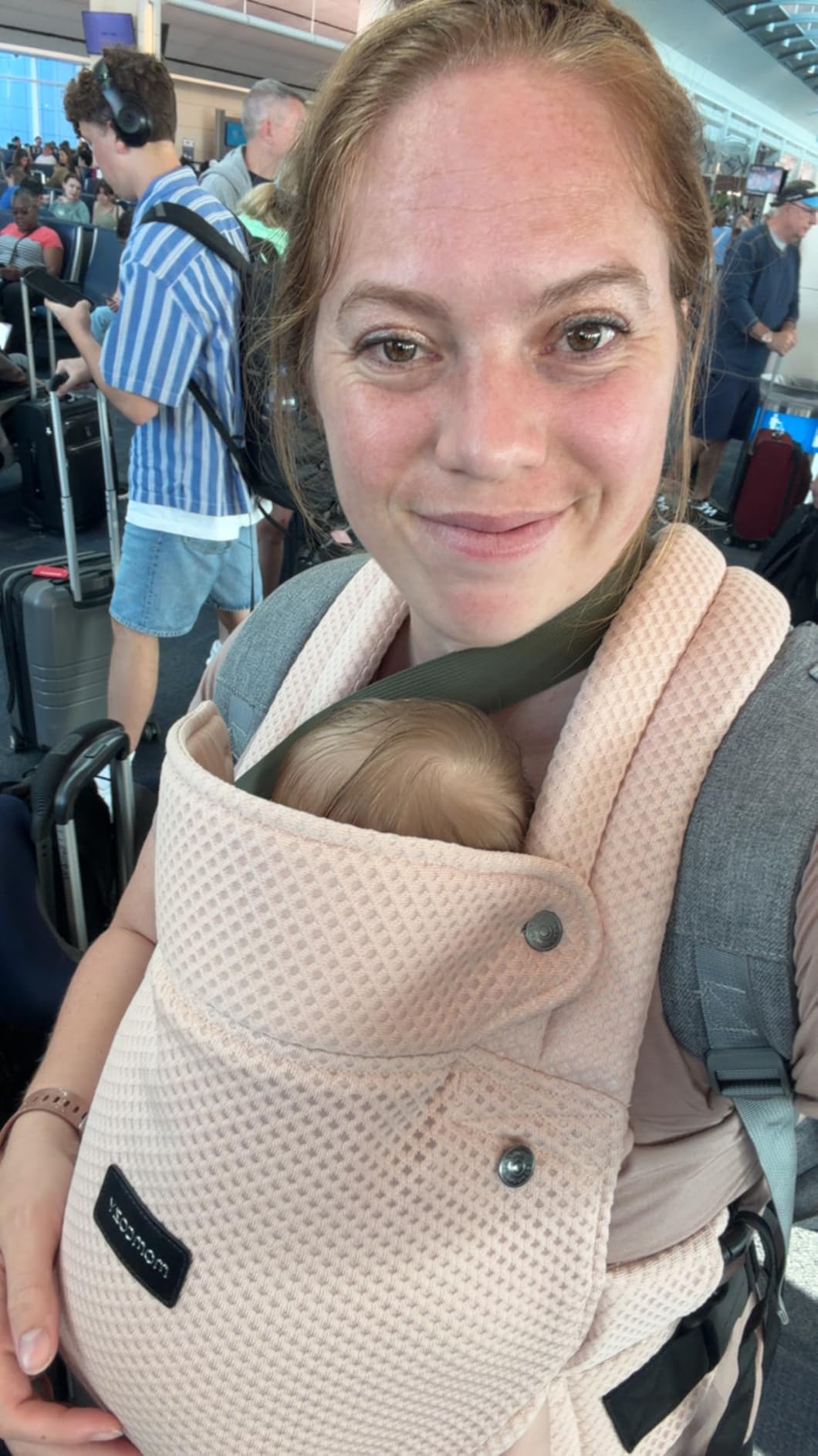Momcozy PureHug Baby Carrier - Ergonomic, Cozy and Lightweight for 7-45 lbs customer photo 2