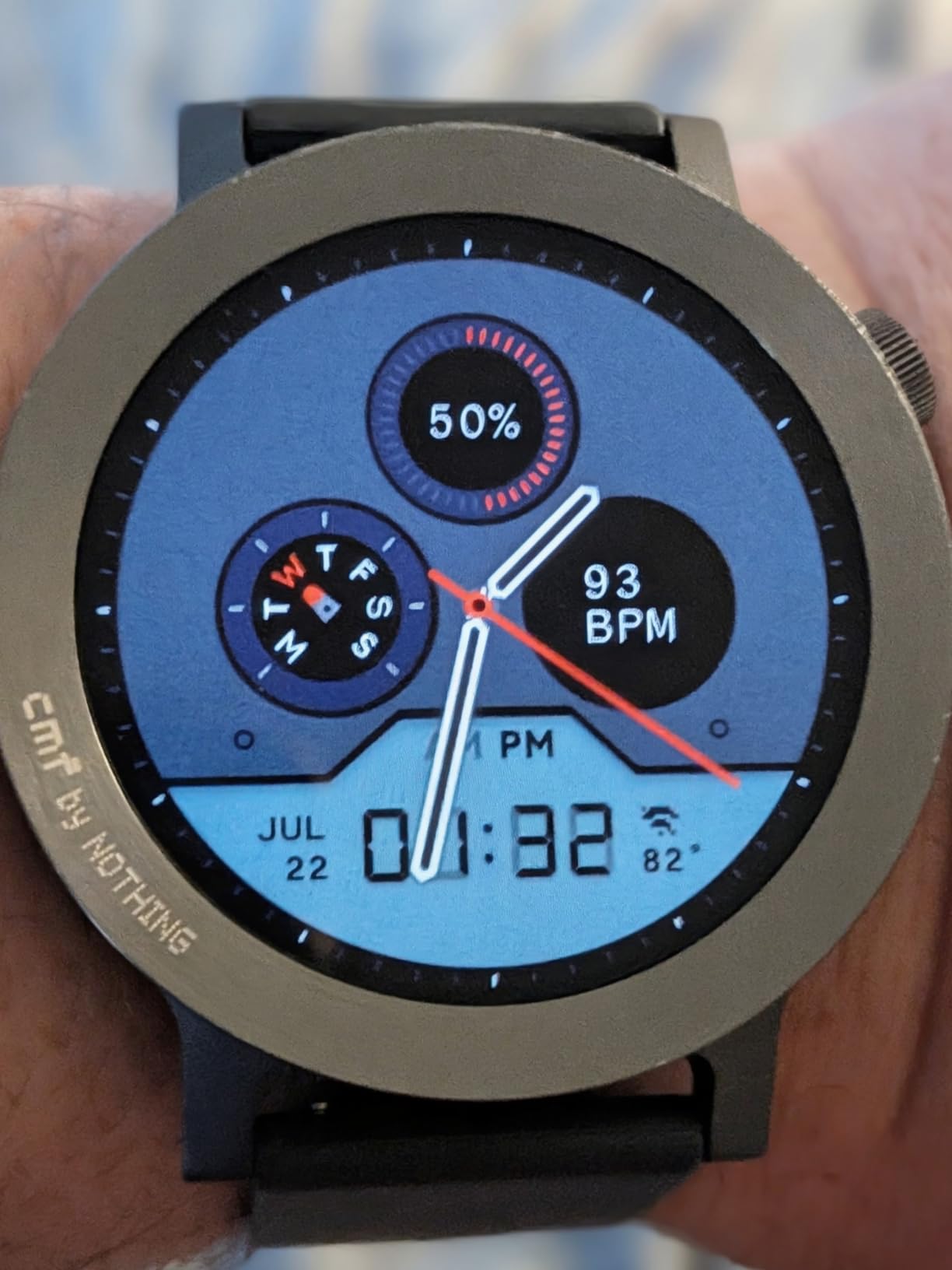 CMF BY Nothing Watch 3 Pro Smart Watch for Men Women, Bluetooth Call AI Energy Score, 1.43” Heart Rate Tracking, Sleep Monitor, GPS & 130 Sport Modes, Fitness Tracker for Android iOS, IP68 Dark Grey customer photo 1