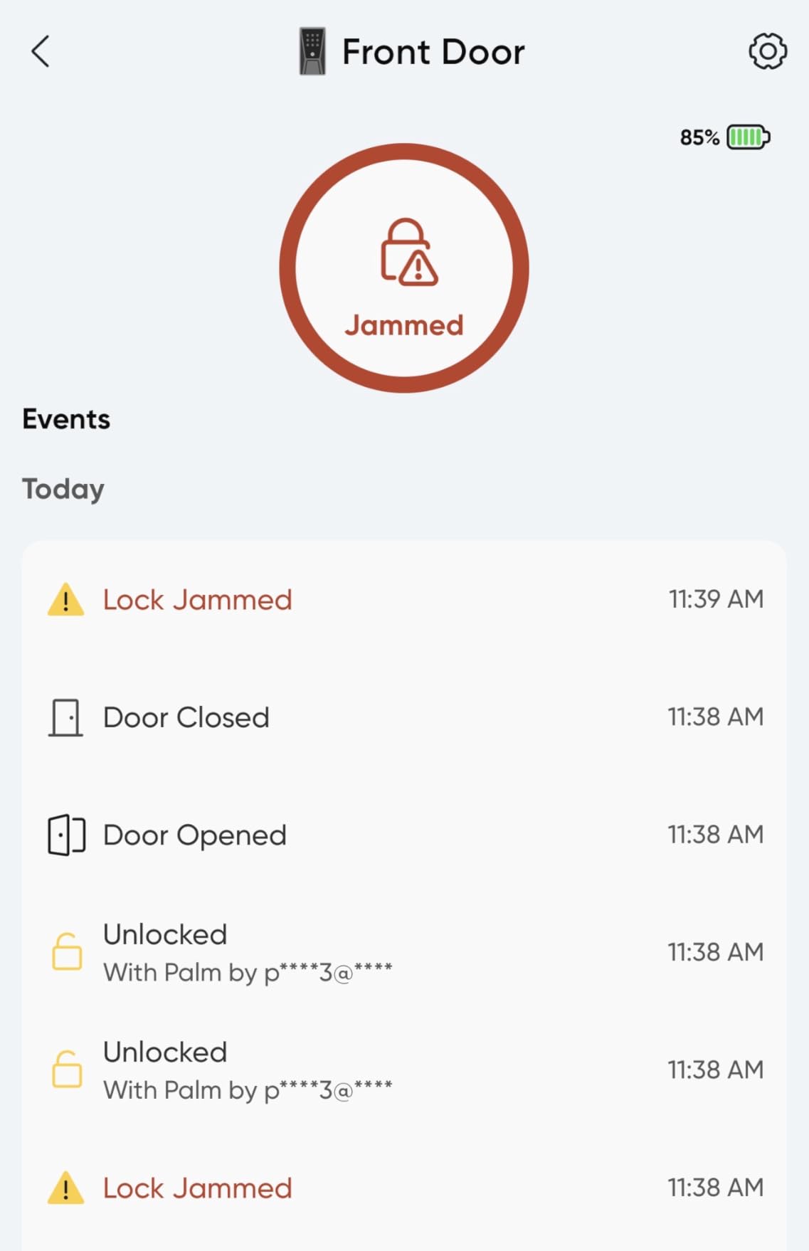 Wyze Palm Lock, Smart Door Lock with Palm Vein Recognition, Keyless Entry Smart Locks for Front Door, Keypad, Auto Lock, Dual Battery, Wi-Fi, Works with Alexa & Google, BHMA, IP53, Mechanical Key customer photo 1