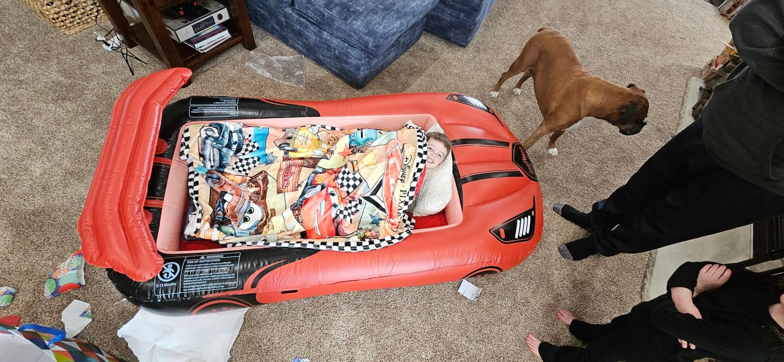 CHERIMOR Inflatable Toddler Travel Bed with 4 Safety Bumpers & Auto Pump customer photo 1