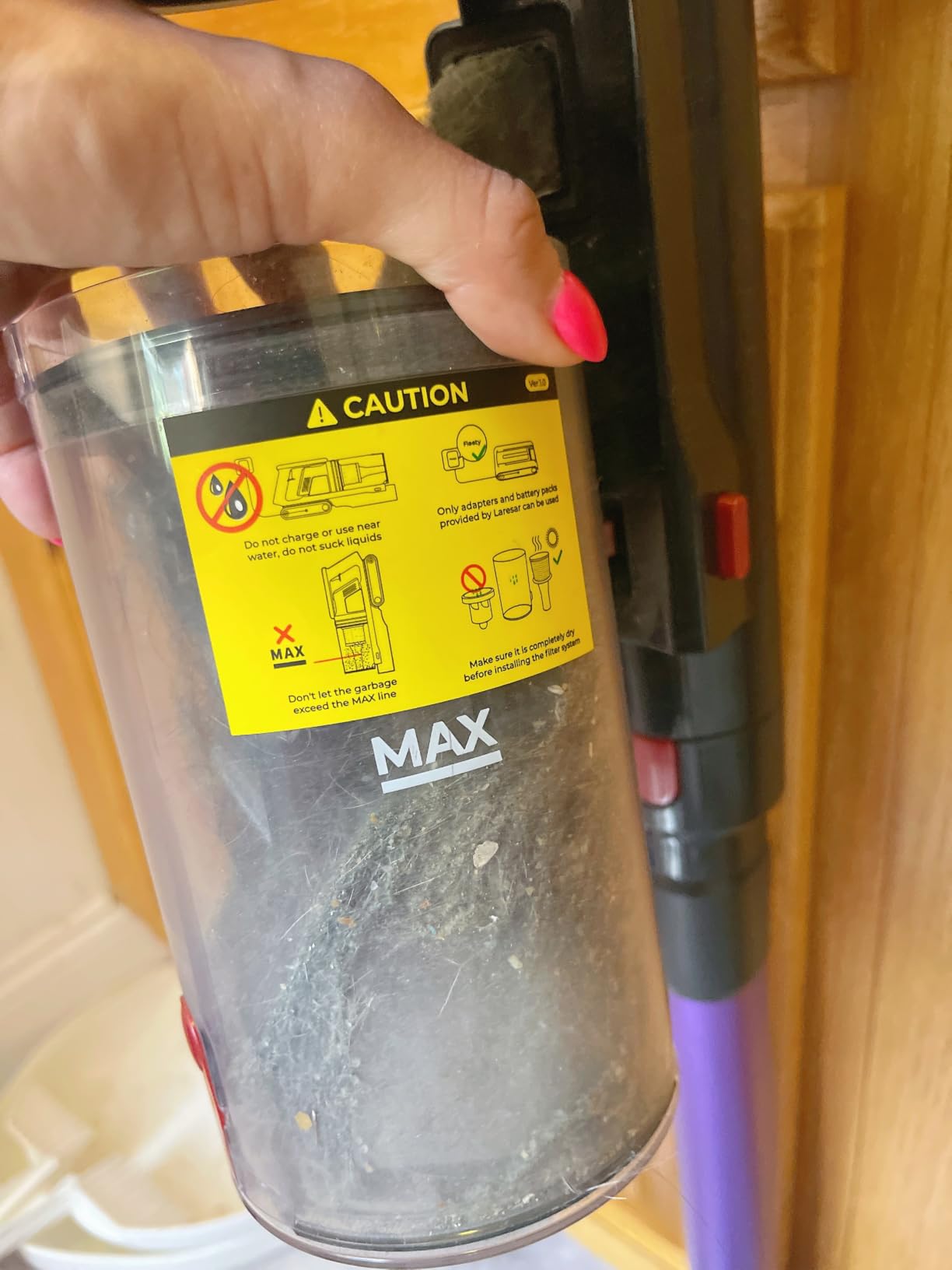 Cordless Vacuum Cleaner 55KPa 650W 70Mins Stick Vacuum Cleaners for Home customer photo 2