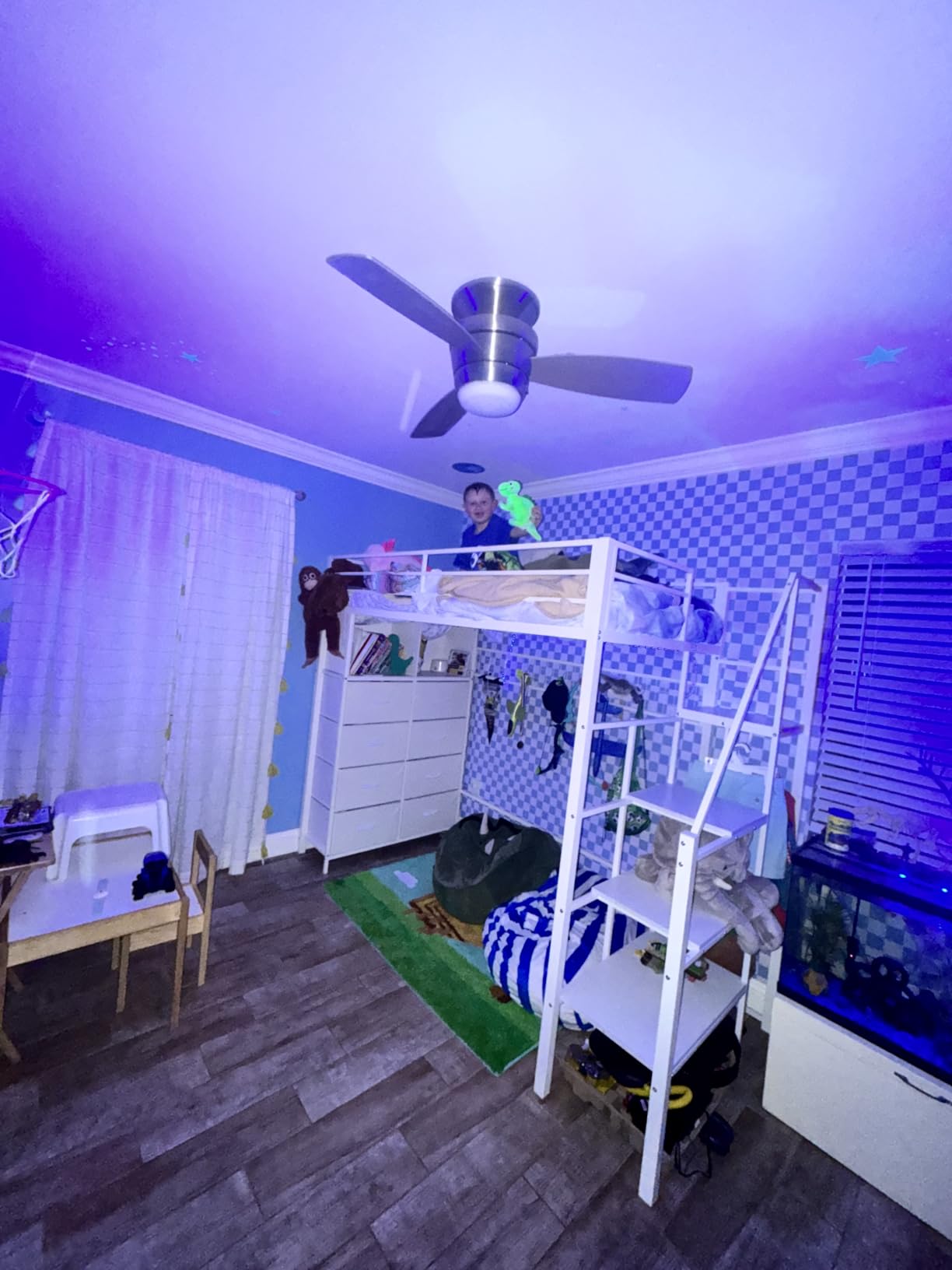 ADORNEVE Twin Size Loft Bed with Storage Stairs and 8 Drawers, White customer photo 1