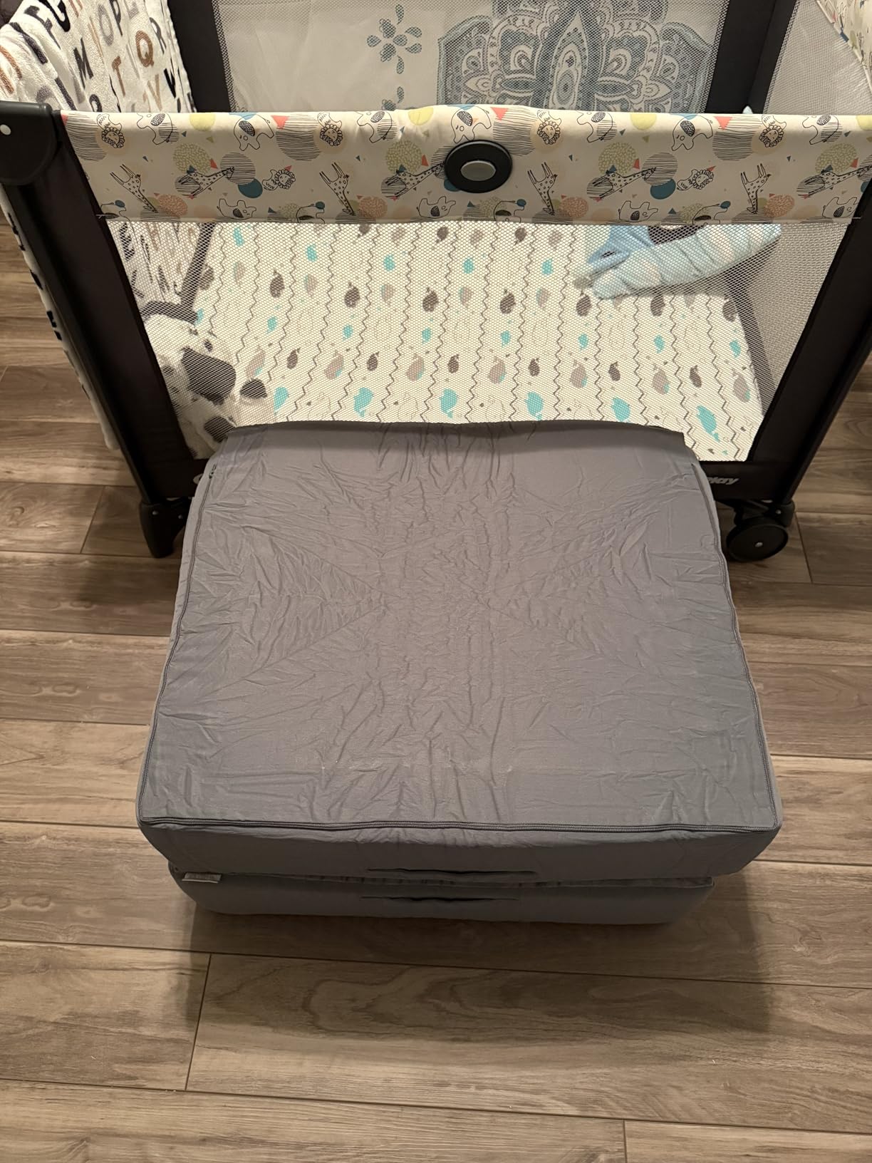 ENITYA Portable Toddler Travel Bed with Soft Foam Safety Rails customer photo 1